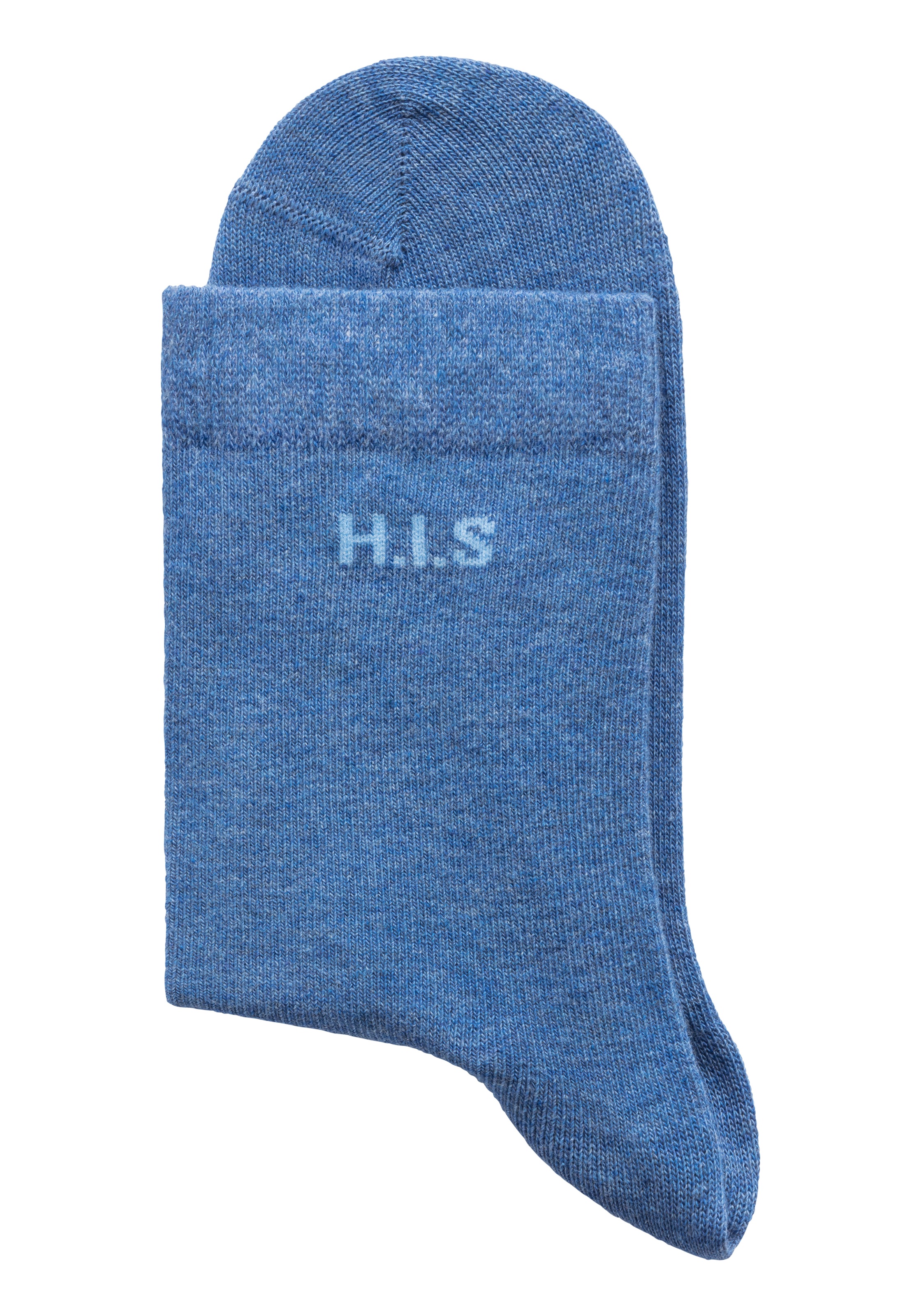 Paar), H.I.S | (16 BAUR Socken, eingestricktem kaufen mit Markenlogo