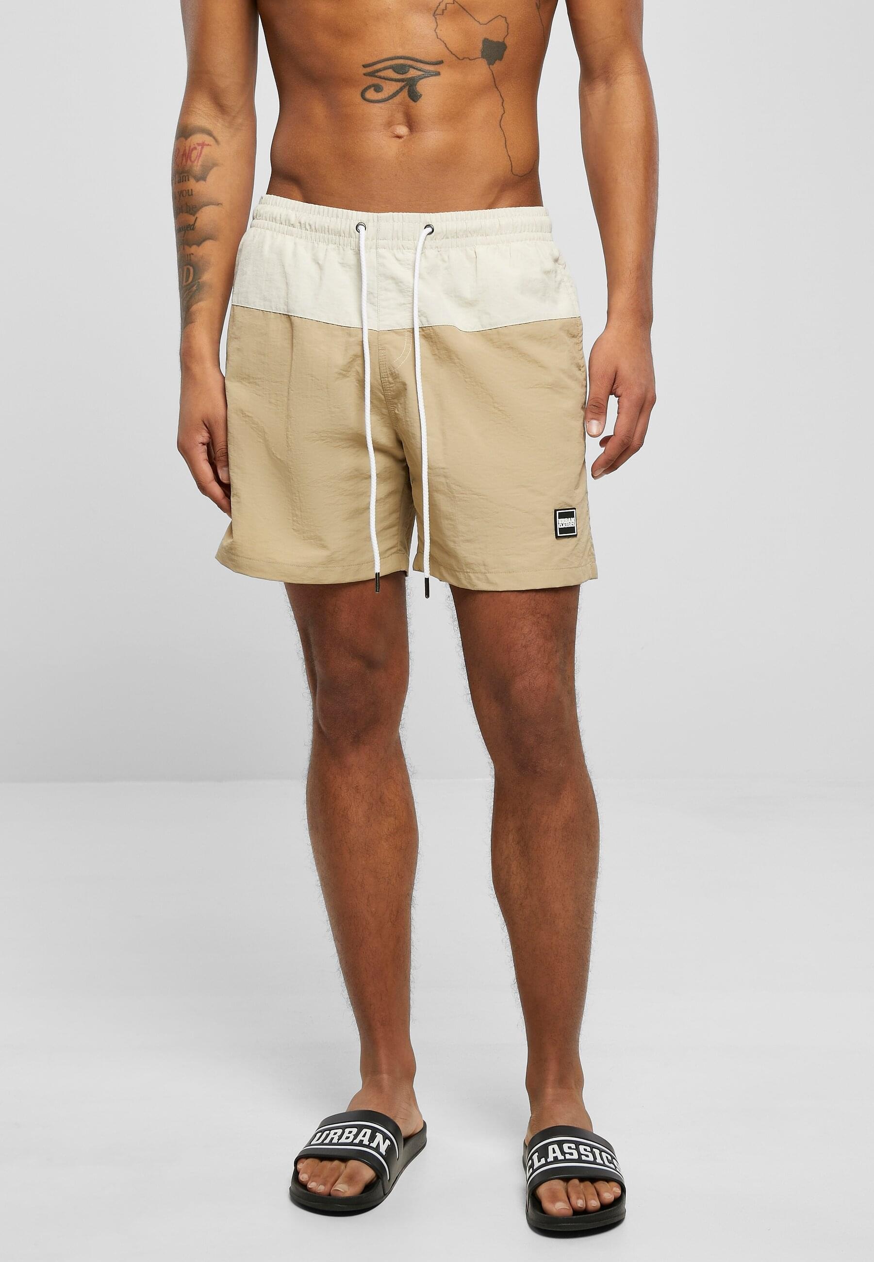 URBAN CLASSICS Badeshorts »Urban Classics Herren Block Swim Shorts«