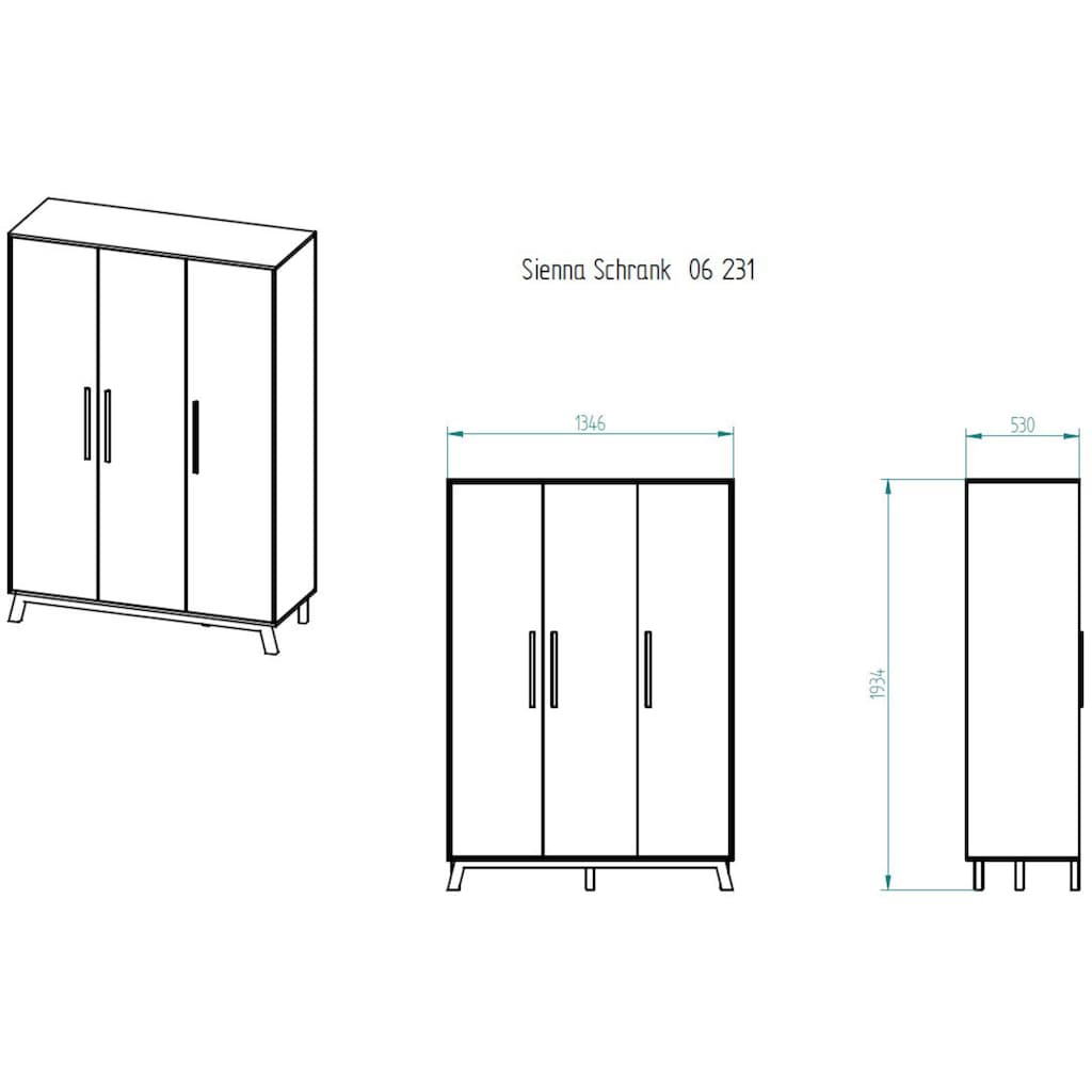 Schardt Kleiderschrank »Sienna White, Kinderkleiderschrank«