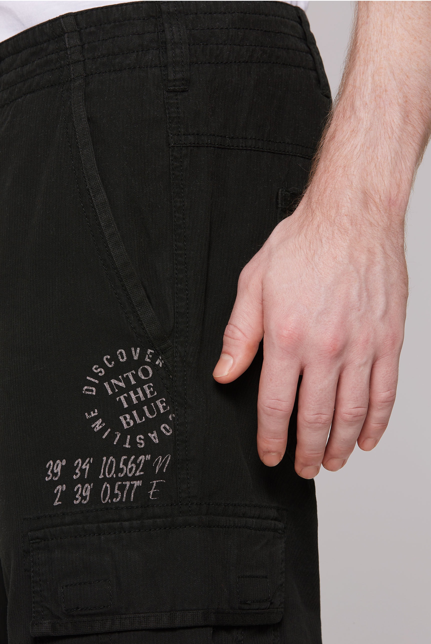 CAMP DAVID Skaterbermudas, mit Webstreifen und Prints