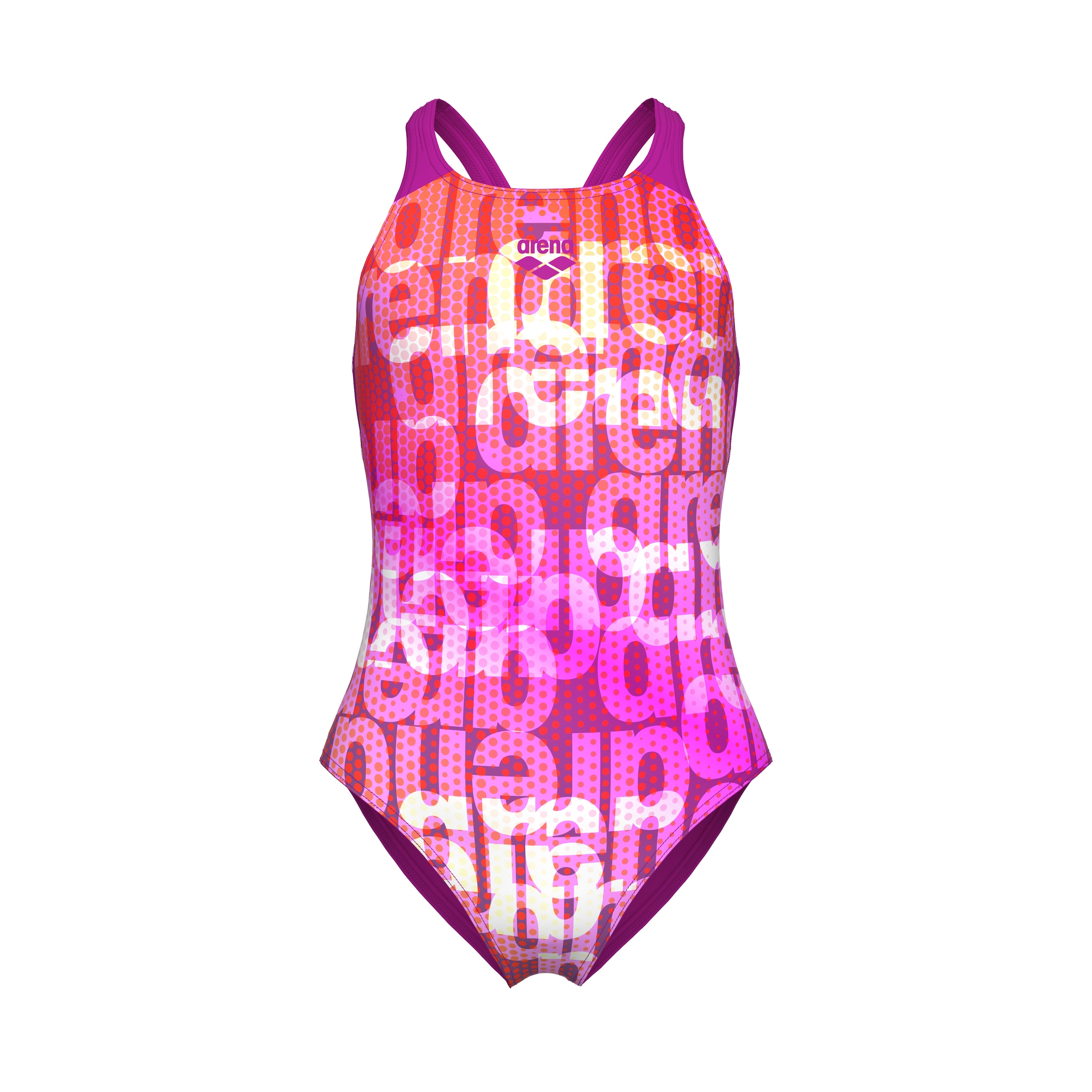 Arena Badeanzug »G ARENA MULTI COLOURS SWIMSUIT V BACK für Mädchen« 1 Stk.