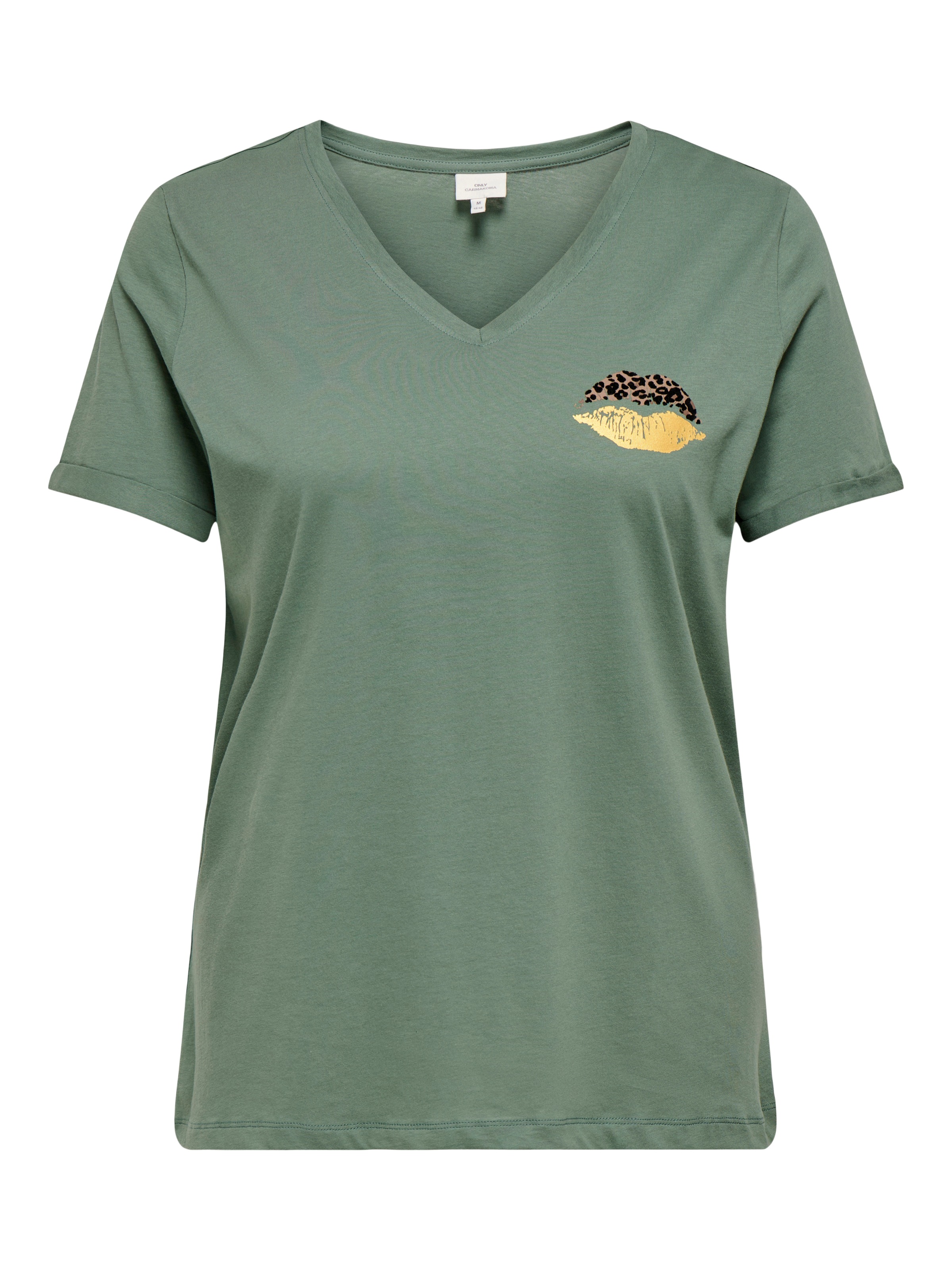 ONLY CARMAKOMA Kurzarmshirt "CARBEA LIFE SS V-NECK TEE" Baumwolle, regular günstig online kaufen