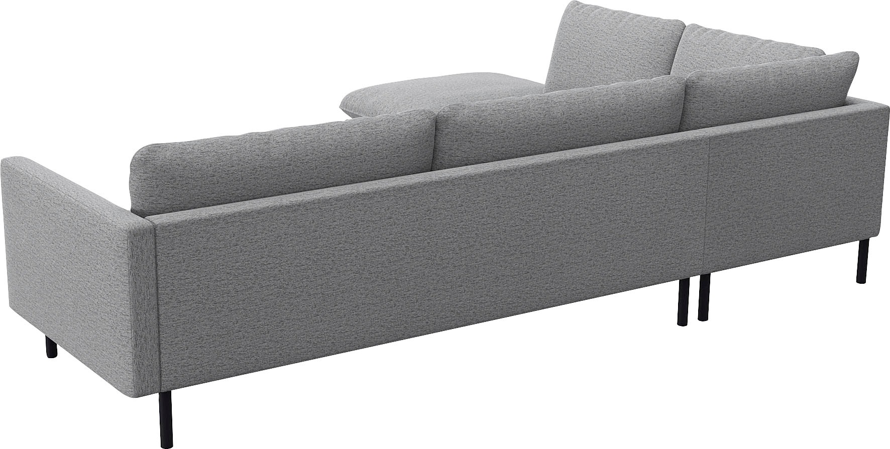 FLEXLUX Ecksofa »Bolzano, elegant und bequem, L-Form«, Sitzaufbau mit Kaltschaum & Stahl-Wellen, lose Sitz -& Rückenkissen