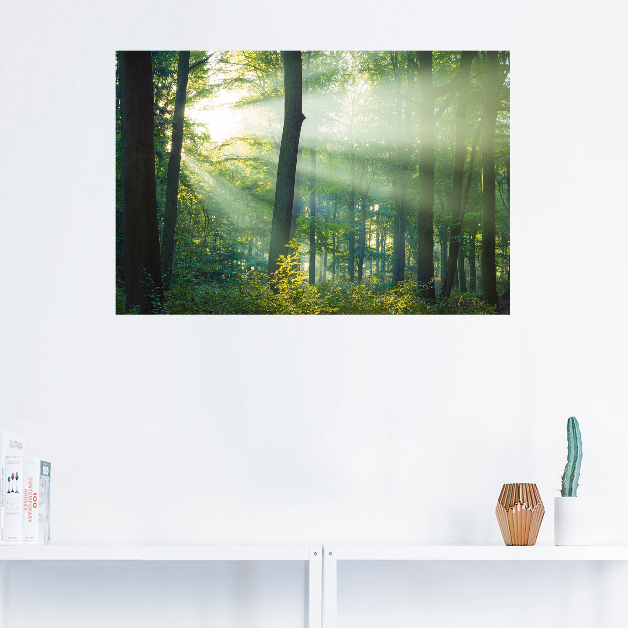 Artland Wandbild »Licht St.), (1 bestellen Poster Alubild, Wandaufkleber Leinwandbild, in | im als versch. Größen Wald«, BAUR oder Waldbilder