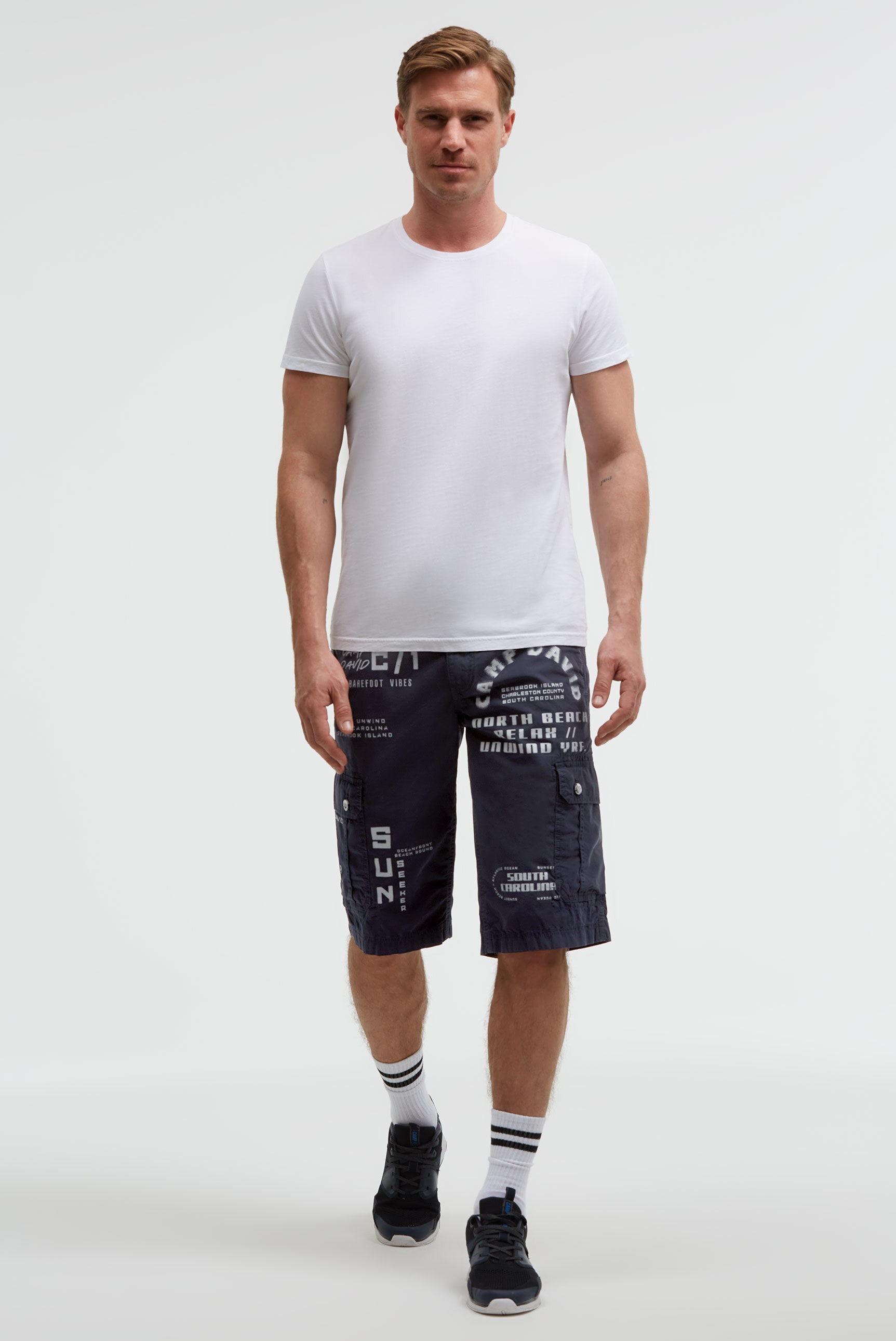 CAMP DAVID Shorts  aus Baumwolle