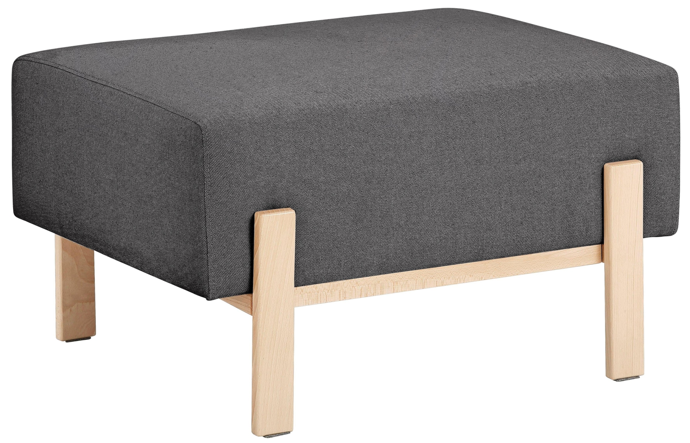 OTTO products Hocker "Hanne", Verschiedene Bezugsqualitäten: Baumwolle, rec günstig online kaufen