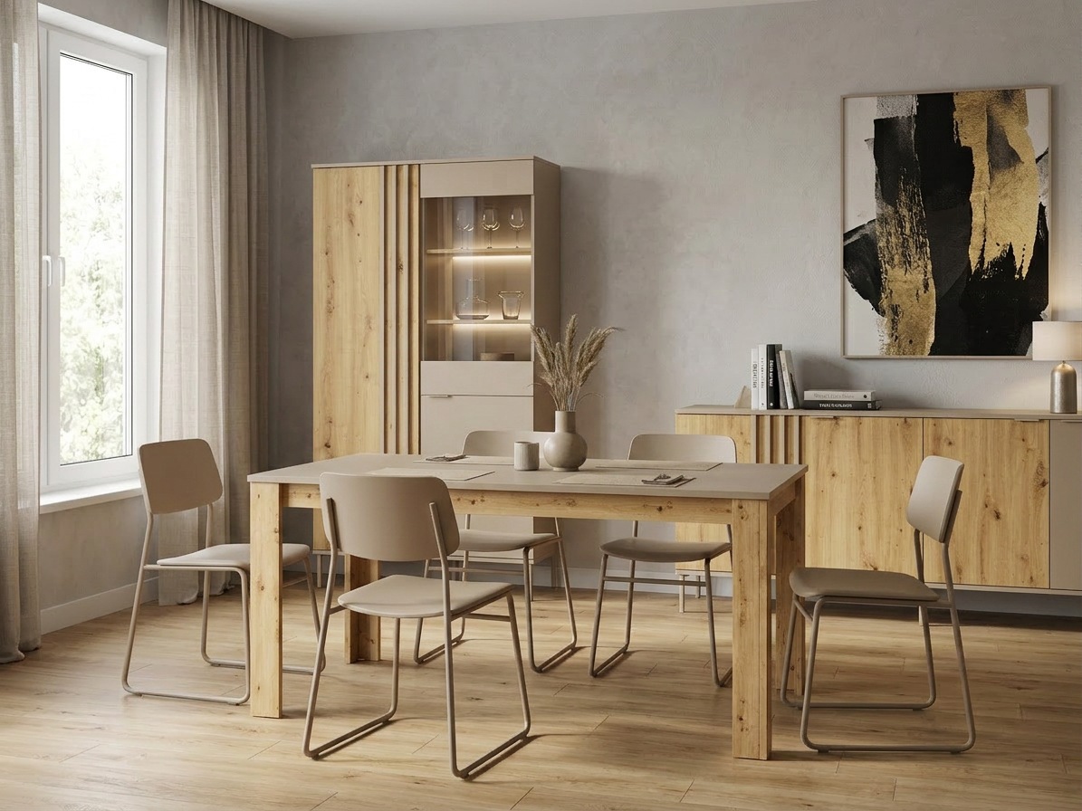 OTTO home Kommode »AAELIN Sideboard mit 4 Türen, viel Stauraum« Schubkastenkommode mit 6 Fächer, modernes Design