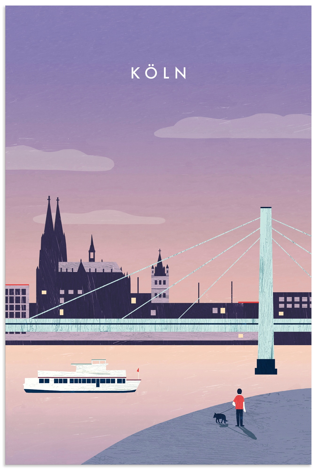 Artland Wandbild "Köln" 1 Stk. tlg. als Alubild, Leinwandbild, Poster, Wandaufkleber in verschied. Größen