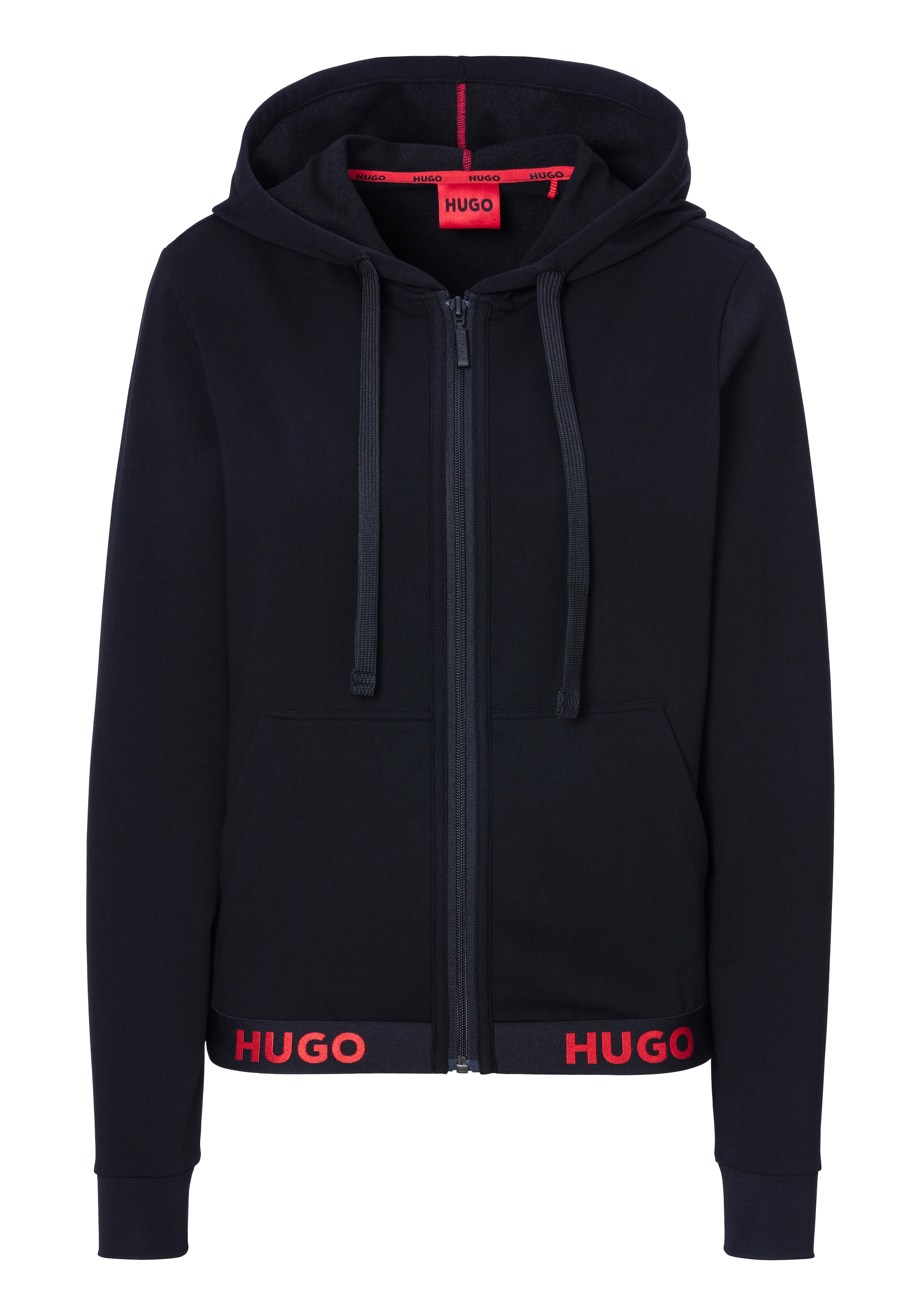 HUGO Underwear Sweatjacke "SPORTY LOGO JACKET", mit Kordel