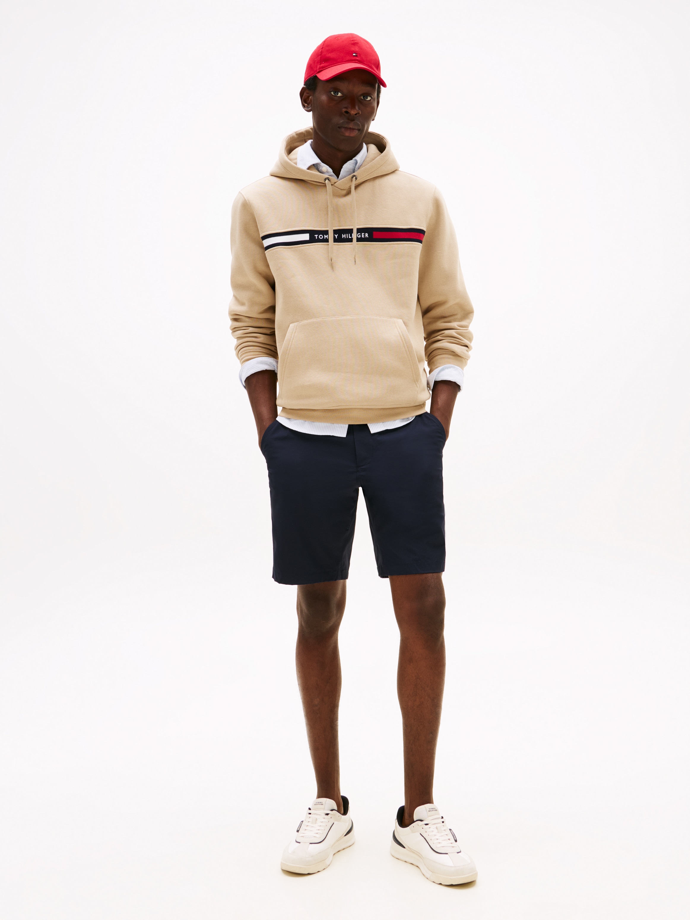 Tommy Hilfiger Kapuzensweatshirt »HILFIGER CHEST INSERT HOODY«, mit Kapuze, Kängurutasche, Logoschriftzug