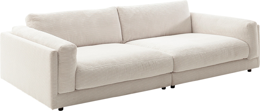 3C Candy Big-Sofa »Karalis mit extra großer Sitztiefe, elegantes Mega Sofa zum Relaxen,«, auch in Cord- oder Leder-Bezug, lose Kissen, loungige Bequemlichkeit