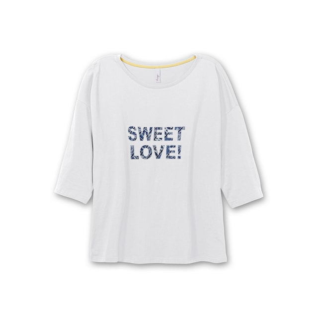 Sheego 3/4-Arm-Shirt »Große Größen«, mit Frontdruck online kaufen | BAUR