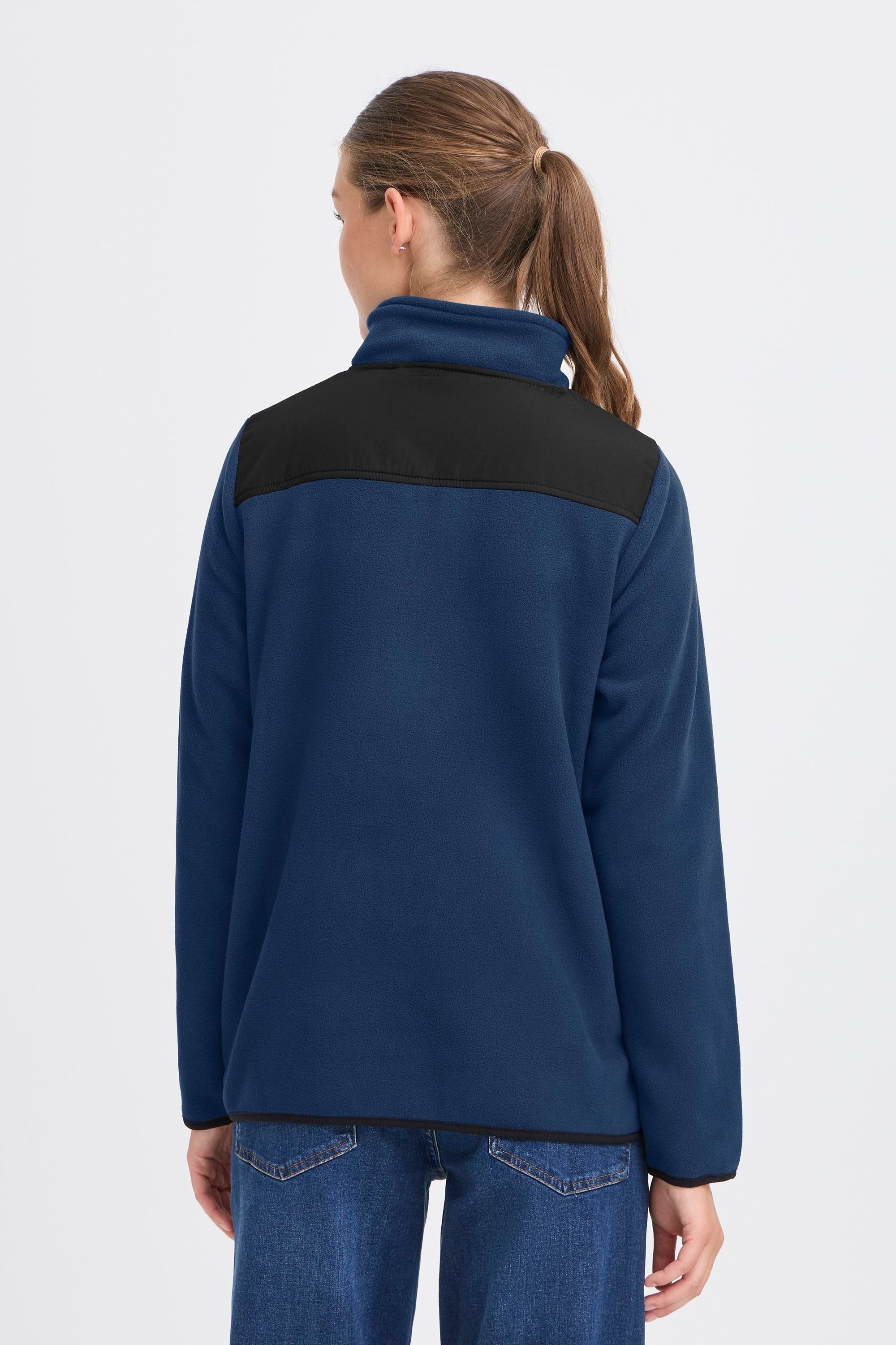 Troyer OXMO "Troyer OXNETE HALFZIP", Damen, Gr. XS, blau (marineblaus), Obermaterial: 100% Polyester PES., Pullover Troyer 3