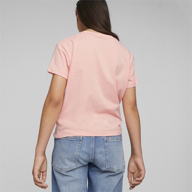 PUMA T-Shirt »Essentials+ Logo T-Shirt aus Strick« | BAUR