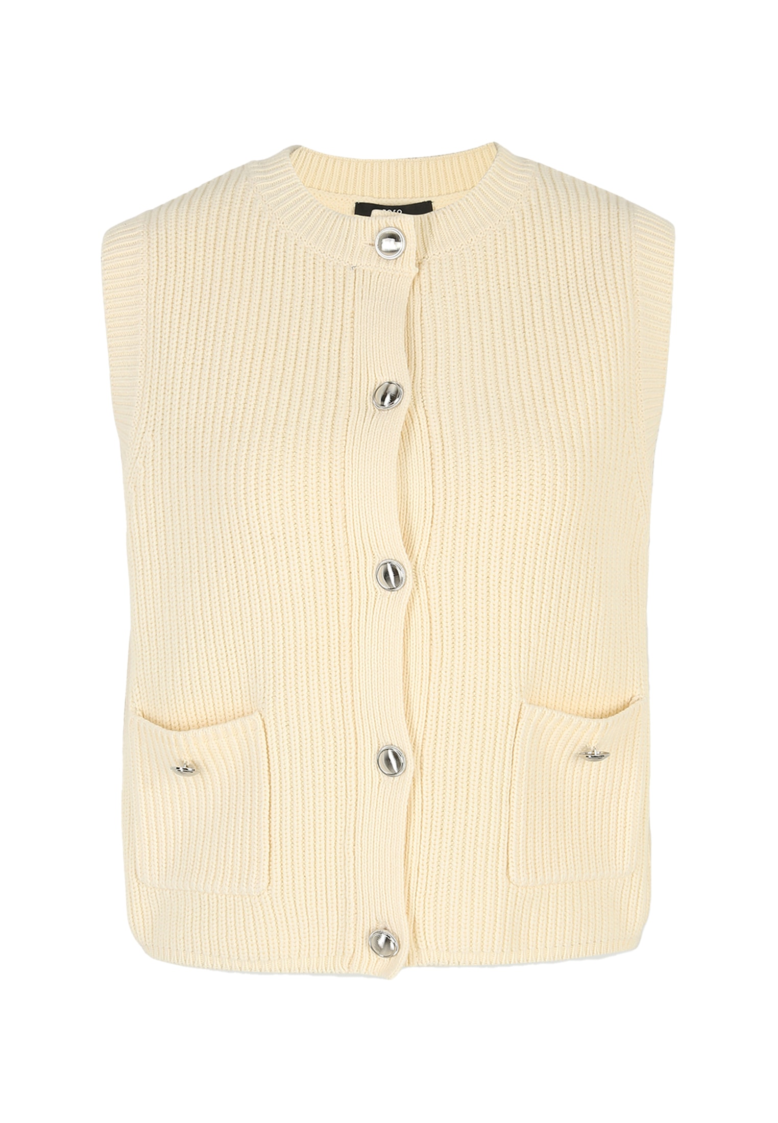 Zero Strickpullover »zero Strickweste mit Knopfleiste«, (1 tlg.), Knopfleiste