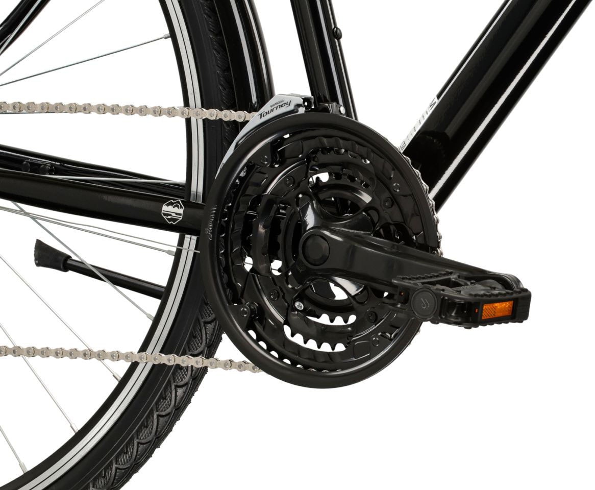 Kross Trekkingrad »Herren-Trekkingrad 28" Trans 1.0 Schwarz 21 Gänge« 21 Gang Shimano TOURNEY TY300 Schaltwerk Kettenschaltung