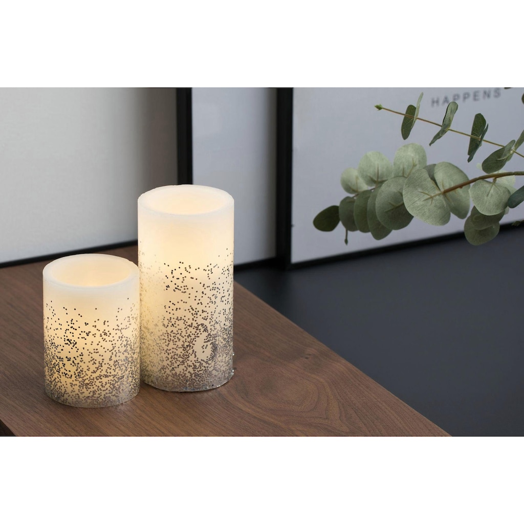 Pauleen LED-Kerze »Glowing Glitter Candle 2er Set«