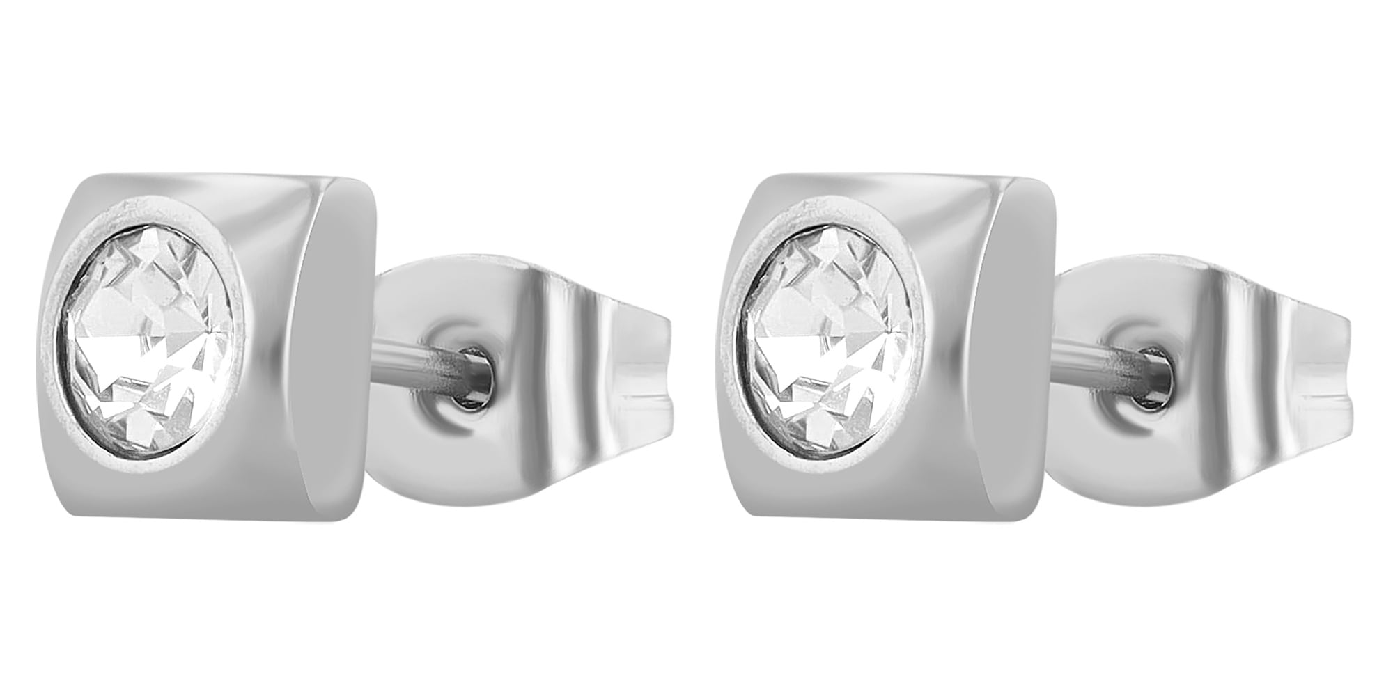 Adelia´s Paar Ohrhänger »Damen Ohrringe – Ohrstecker aus Edelstahl mit Strass Steinchen« Ein Geschenk, das Freude macht