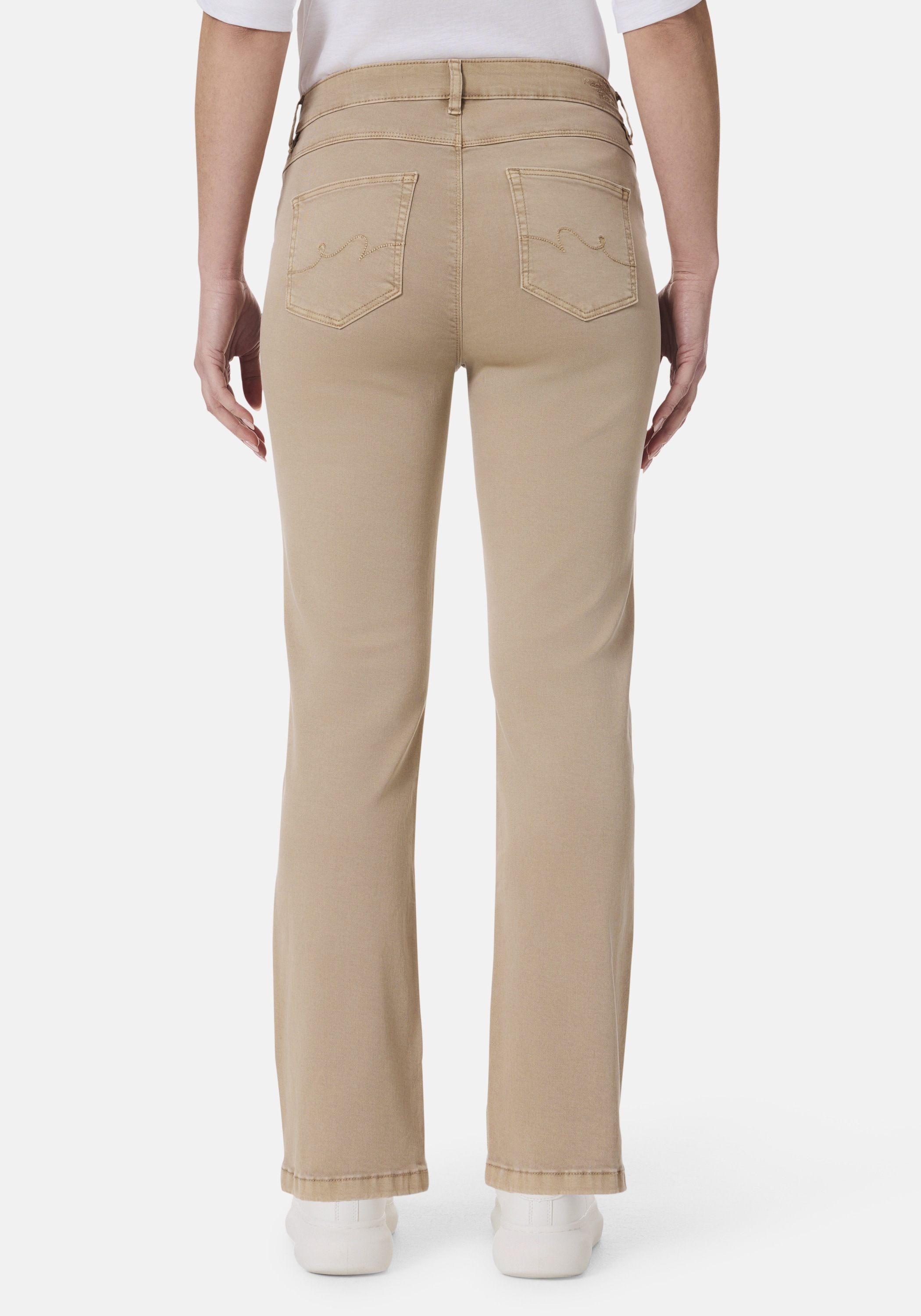 5-Pocket-Jeans STOOKER WOMEN "Zermatt Denim Straight Fit Jeans", Damen, Gr. 40, Länge 30, braun (braun ginger), Denim/Jeans, 98% Baumwolle, 2% Elasthan, straight fit lang, Jeans 5-Pocket-Jeans, Damen Jeans Straight Fit Denim elastische 5-Pocket-Hose 2