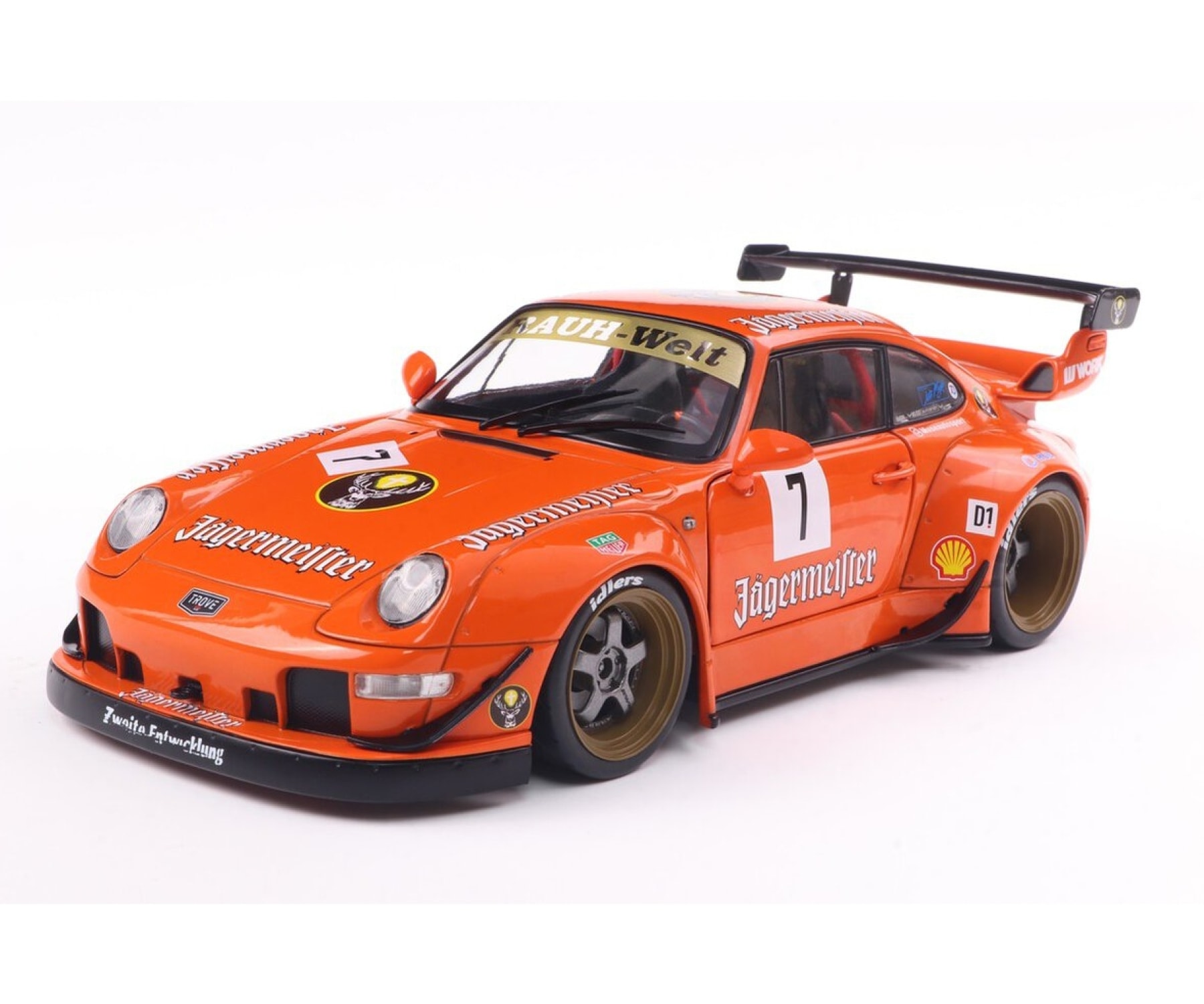 SOLIDO Kinder Modellauto "RWB Bodyk. Porsche Jägermeister", orange, Metall, Modellfahrzeuge