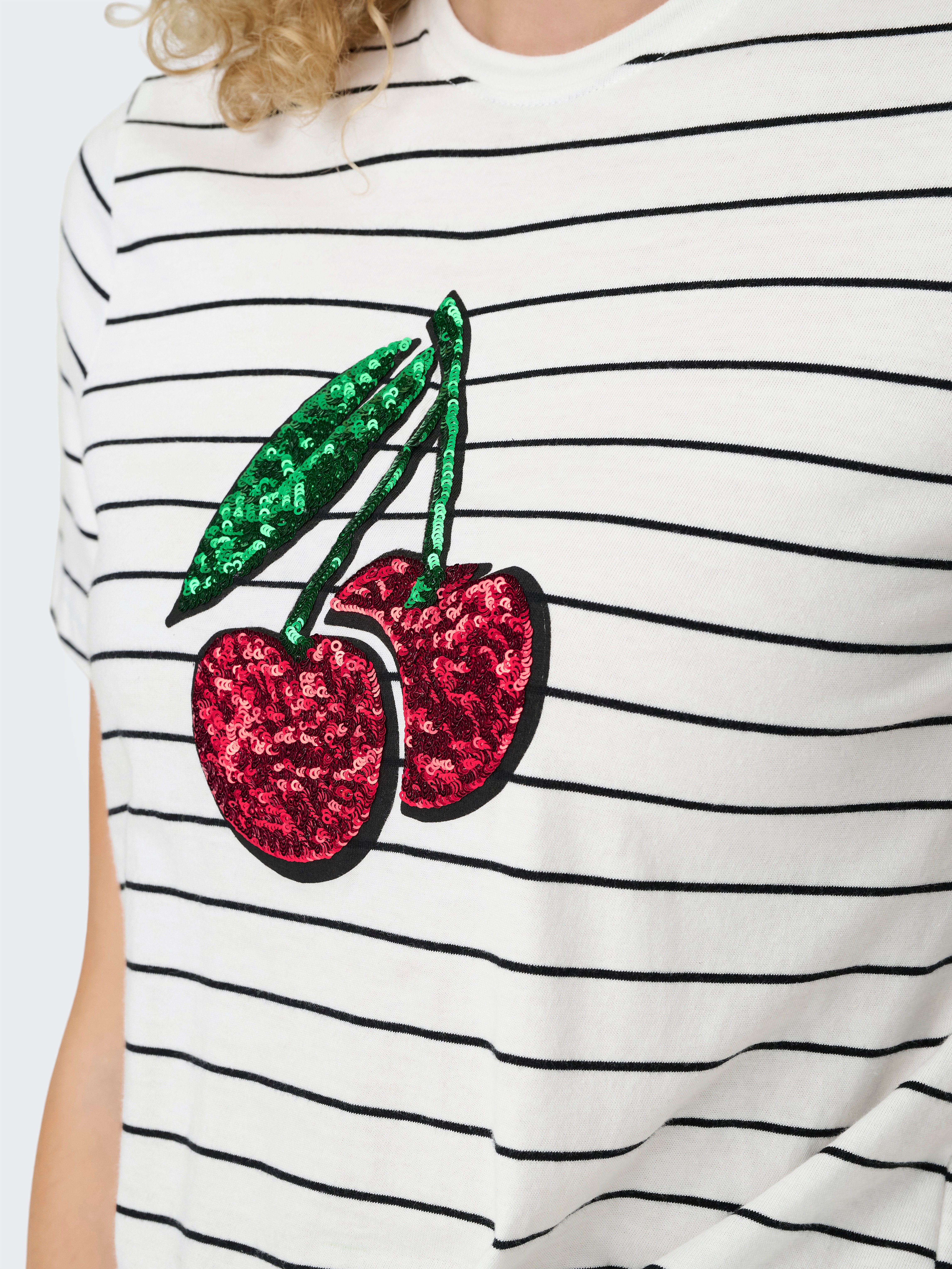 Thumbnail - ONLY Kurzarmshirt "ONLKITA LIFE S/S FRUIT KNOT TOP BOX JRS"