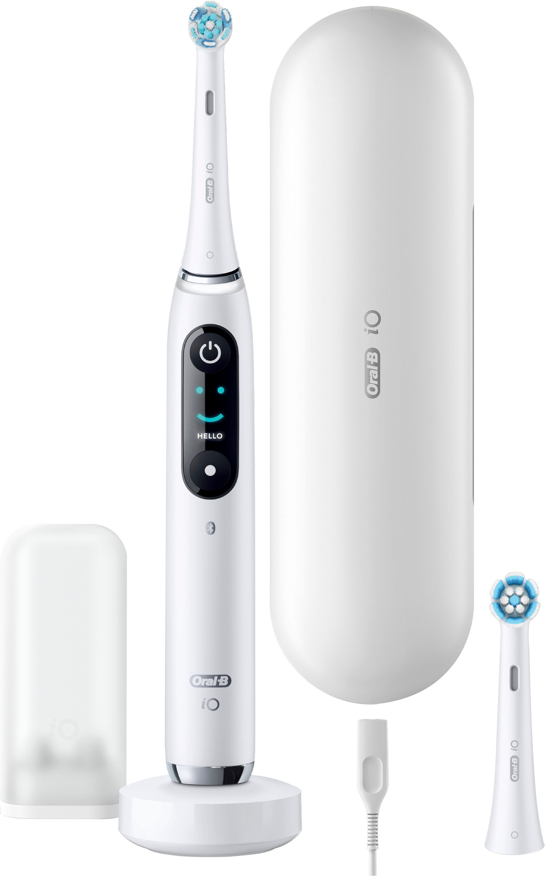 Oral-B Elektrische Zahnbürste »Oral-B iO Series 9« 2 Stk. Aufsteckbürsten 7 Putzmodi für Zahnpflege, 3D-Analyse, Farbdisplay & Lade-Reiseetui