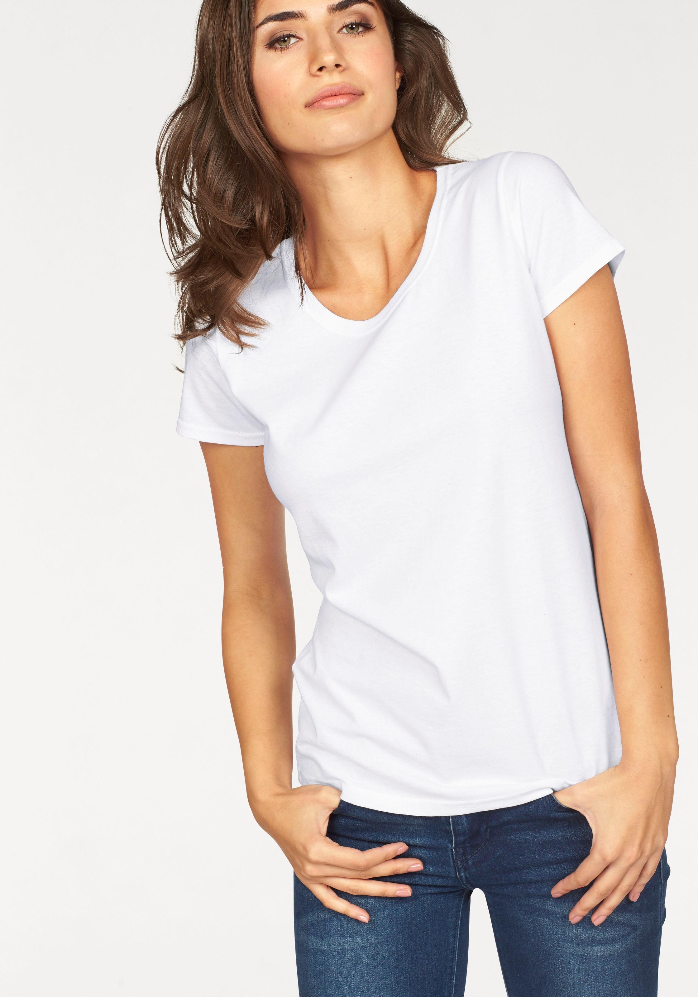 Thumbnail - Fruit of the Loom Rundhalsshirt "Lady Fit Premium", 2 Stk.