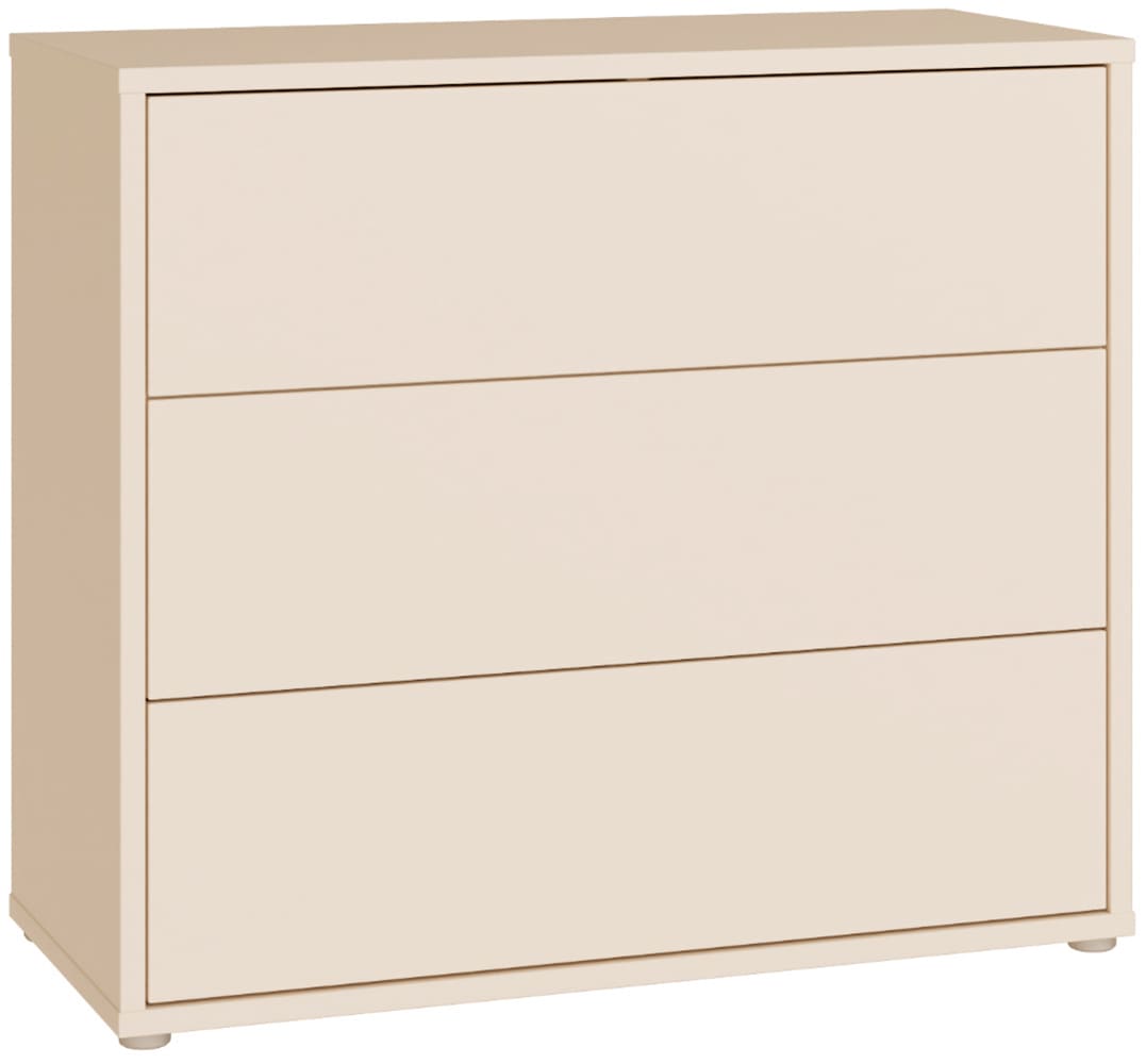 FORTE Kommode "Alice Springs, Kommode, 3 Schubkästen B/H/T 94,8/83,1/41,5" Schubkästen mit Vollauszug, grifflos,Push to open