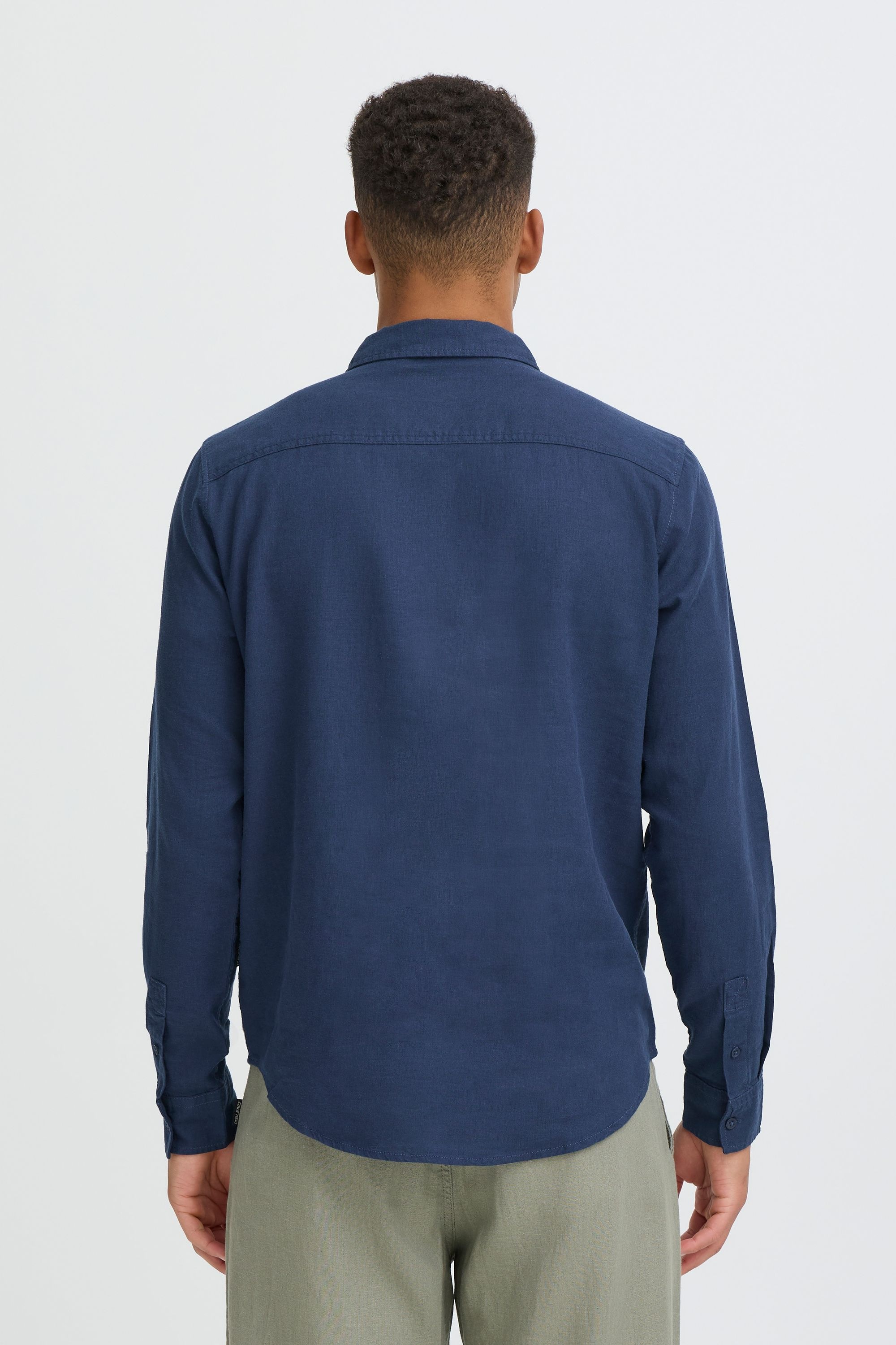 Blend Leinenhemd »BHMLinex« Stilvolles Langarmhemd aus Leinenmix mit Brusttasche