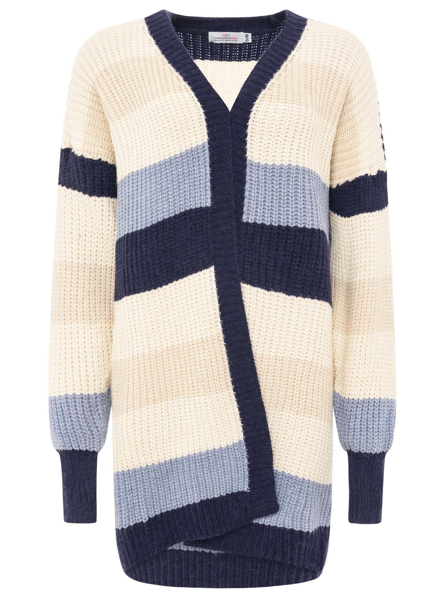 Zwillingsherz Strickjacke »"Streifen"« mit Blockstreifen