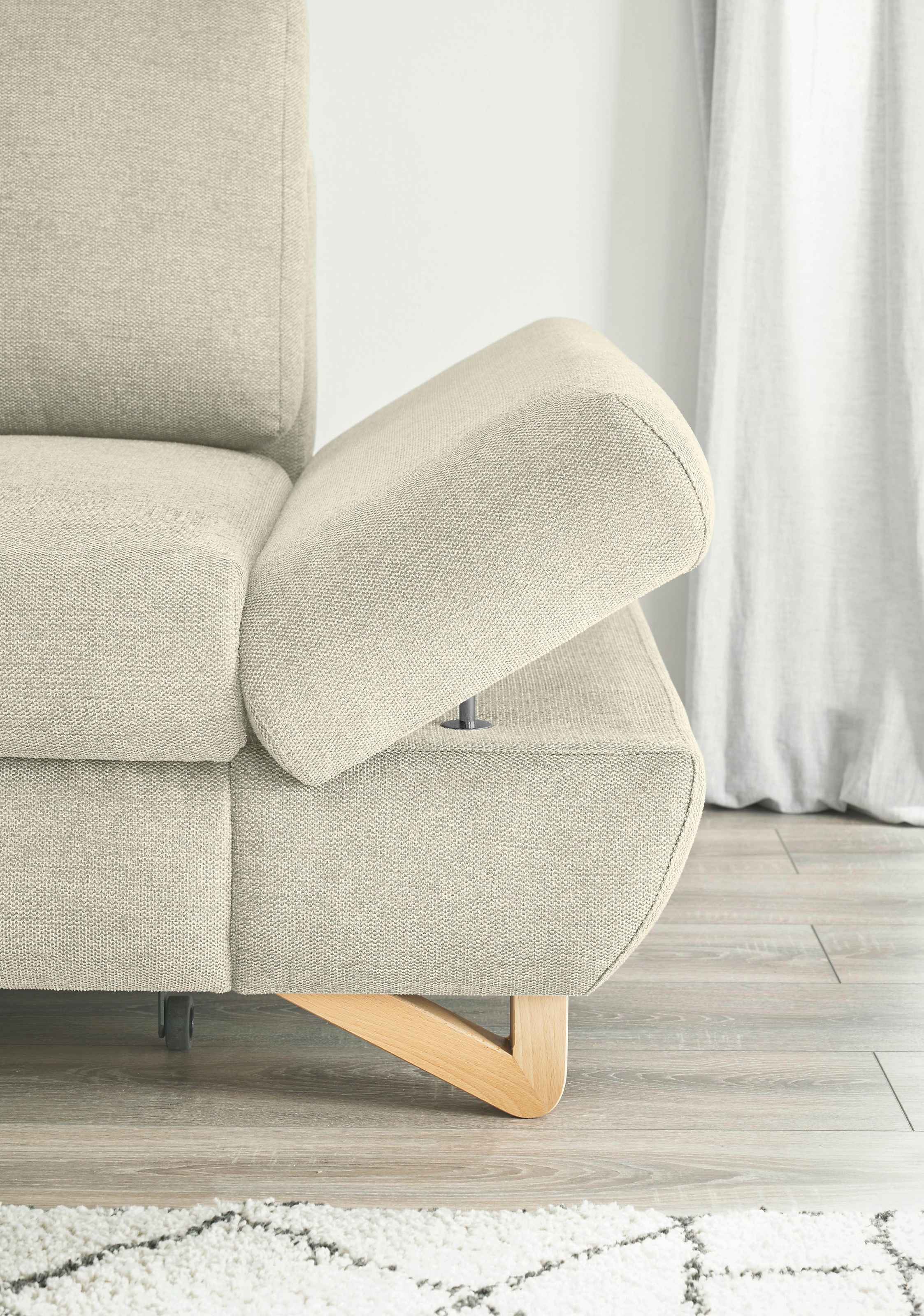 INOSIGN Ecksofa »City/Giron, L-Form,«, verstellbare Armlehnen mit Rasterfunktion