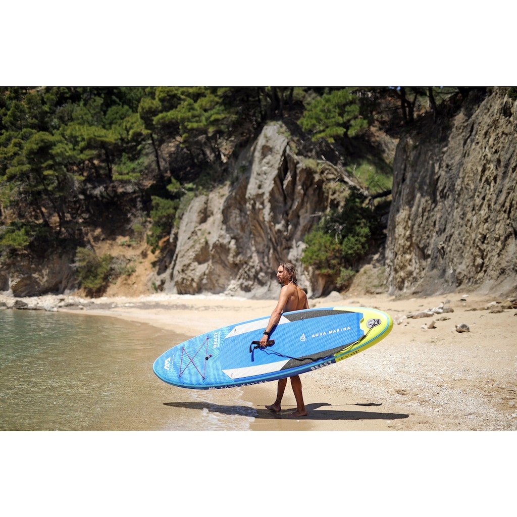 Aqua Marina Inflatable SUP-Board »Beast Stand-Up«, (Set, 6 tlg., mit Paddel, Pumpe und Transportrucksack)