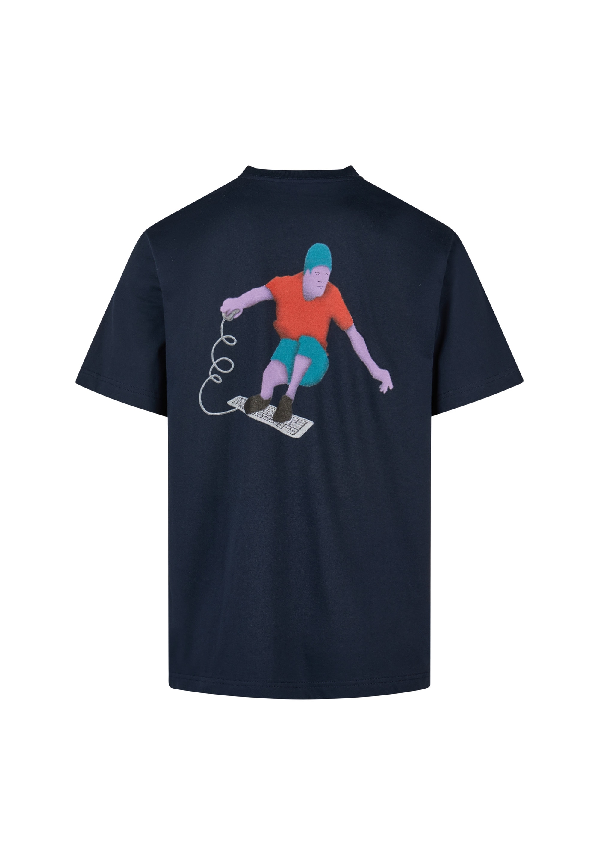 Cleptomanicx T-Shirt »Surf the web« mit großem Rückenprint