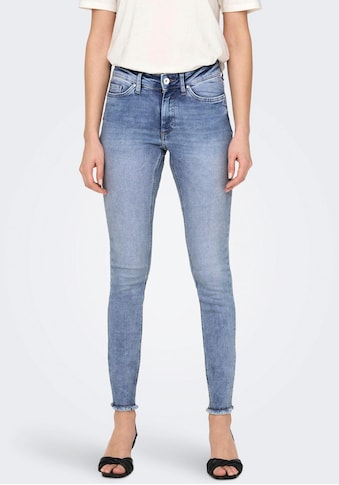ONLY Ankle-Jeans »ONLBLUSH MID SK ANK RAW D...
