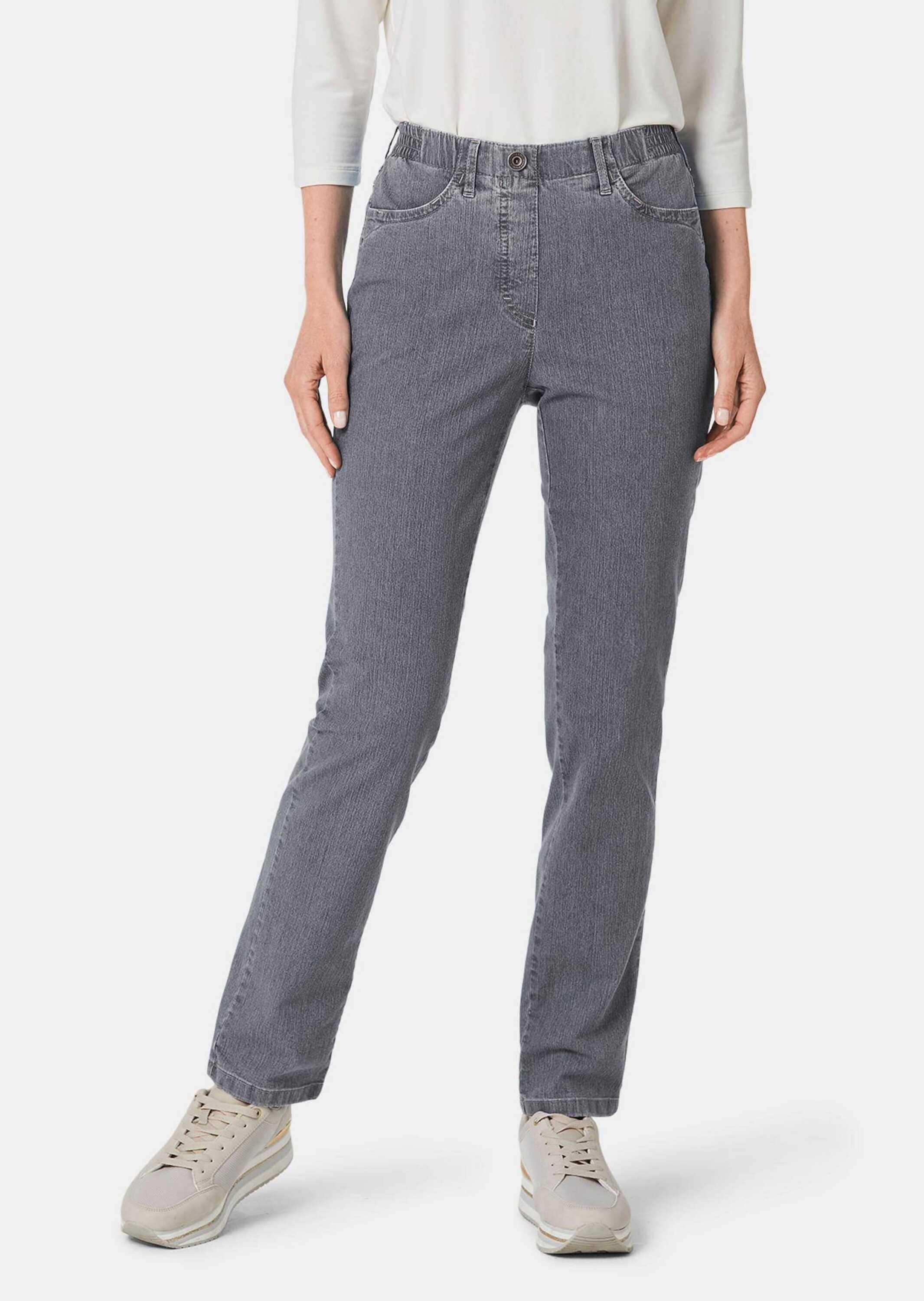 GOLDNER Regular-fit-Jeans »Jeansschlupfhose MARTHA Edel geschmückte Jeansschlupfhose MARTHA«