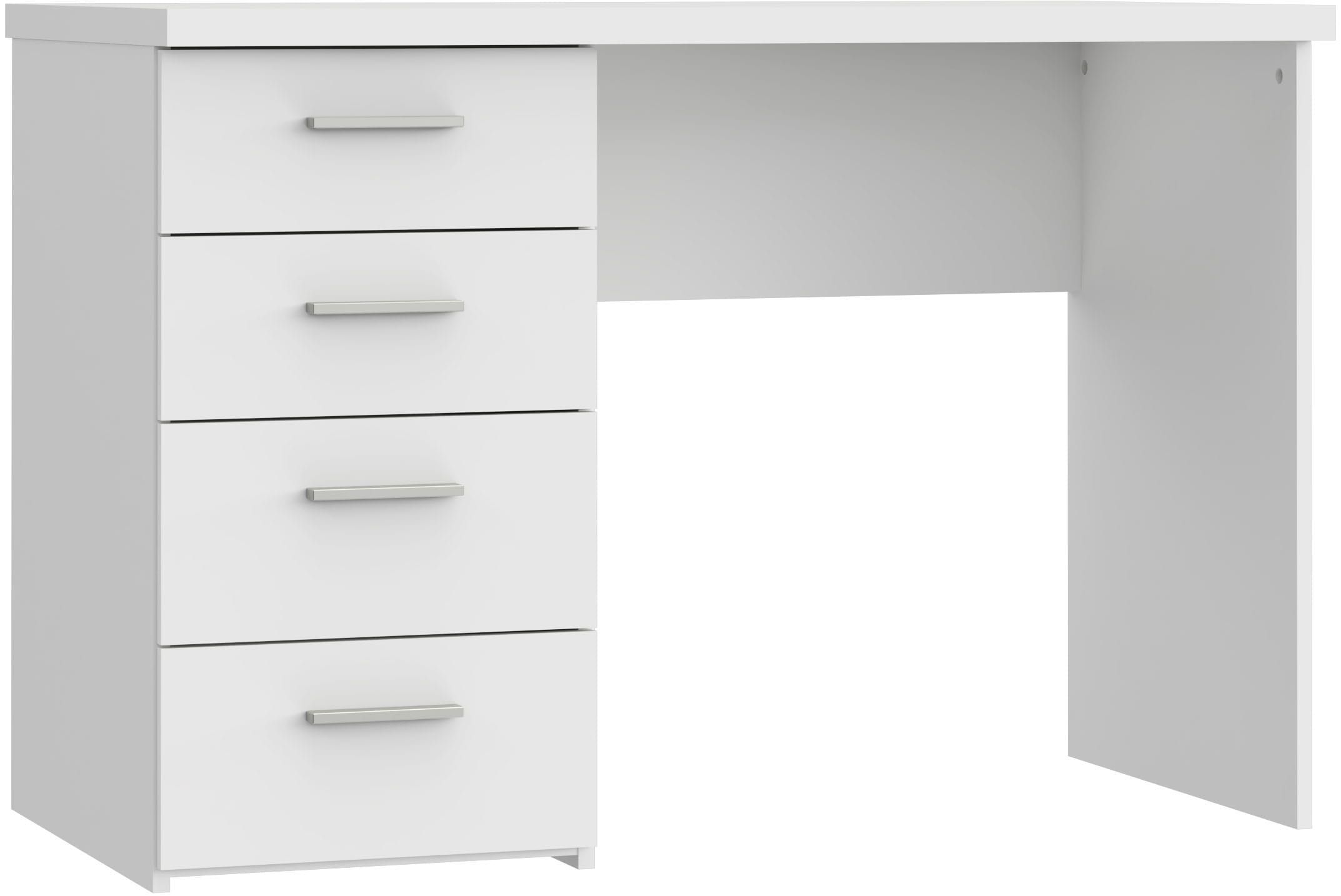 Thumbnail - FORTE Schreibtisch "NET" mit 4 Schubladen, Breite 110 cm