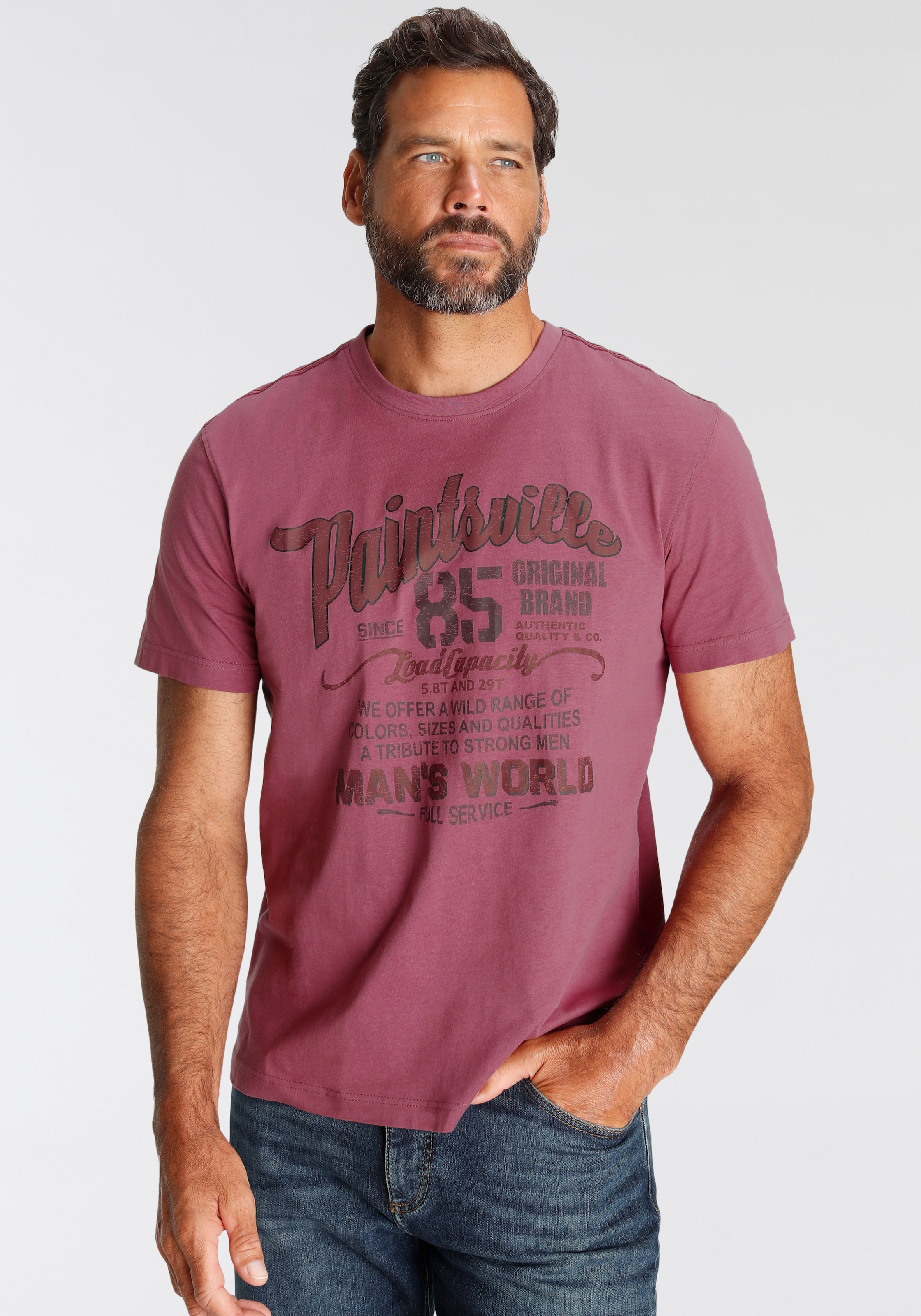 Man\'s World mit Print | ▷ T-Shirt, BAUR kaufen