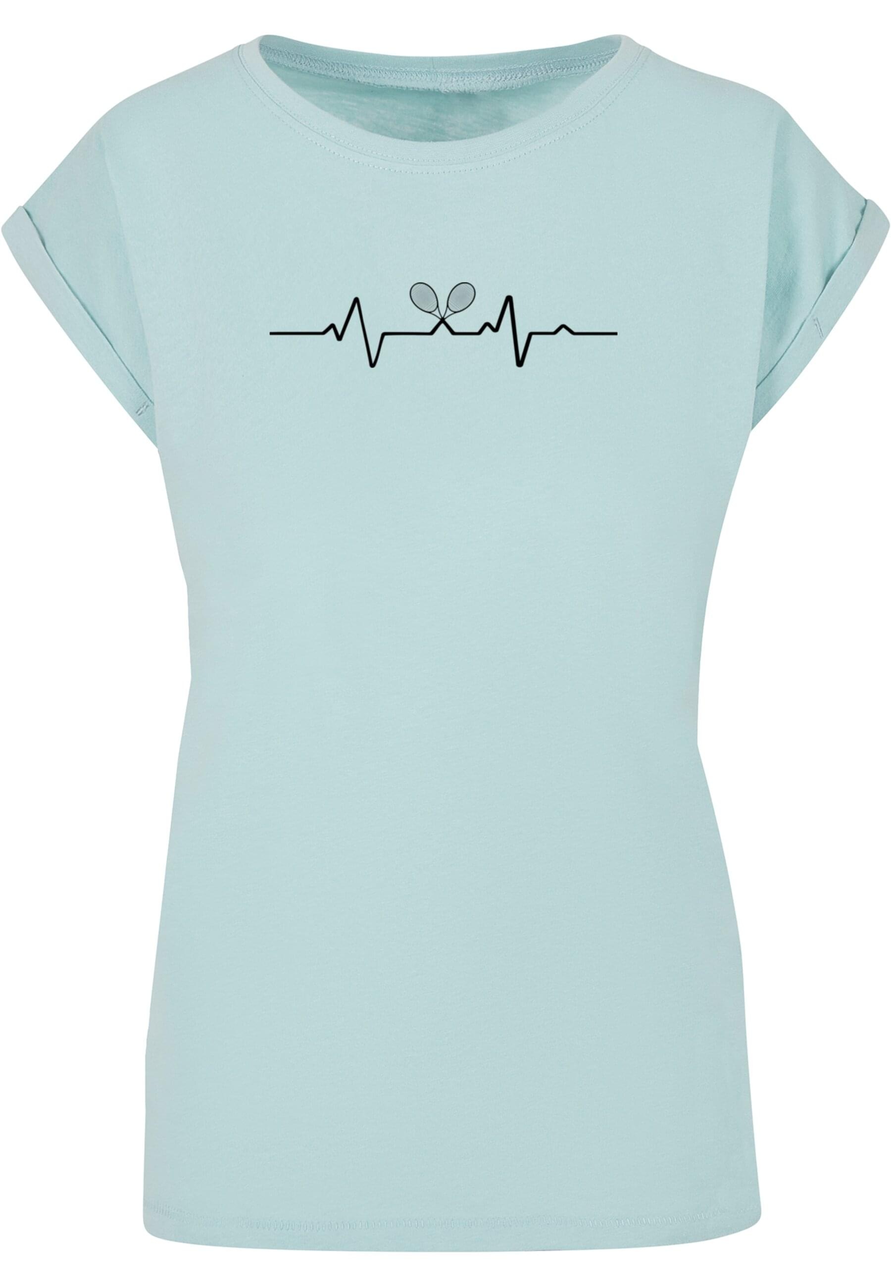 Merchcode T-Shirt "Merchcode Damen Ladies Tennis Beats Extended Shoulder Te günstig online kaufen