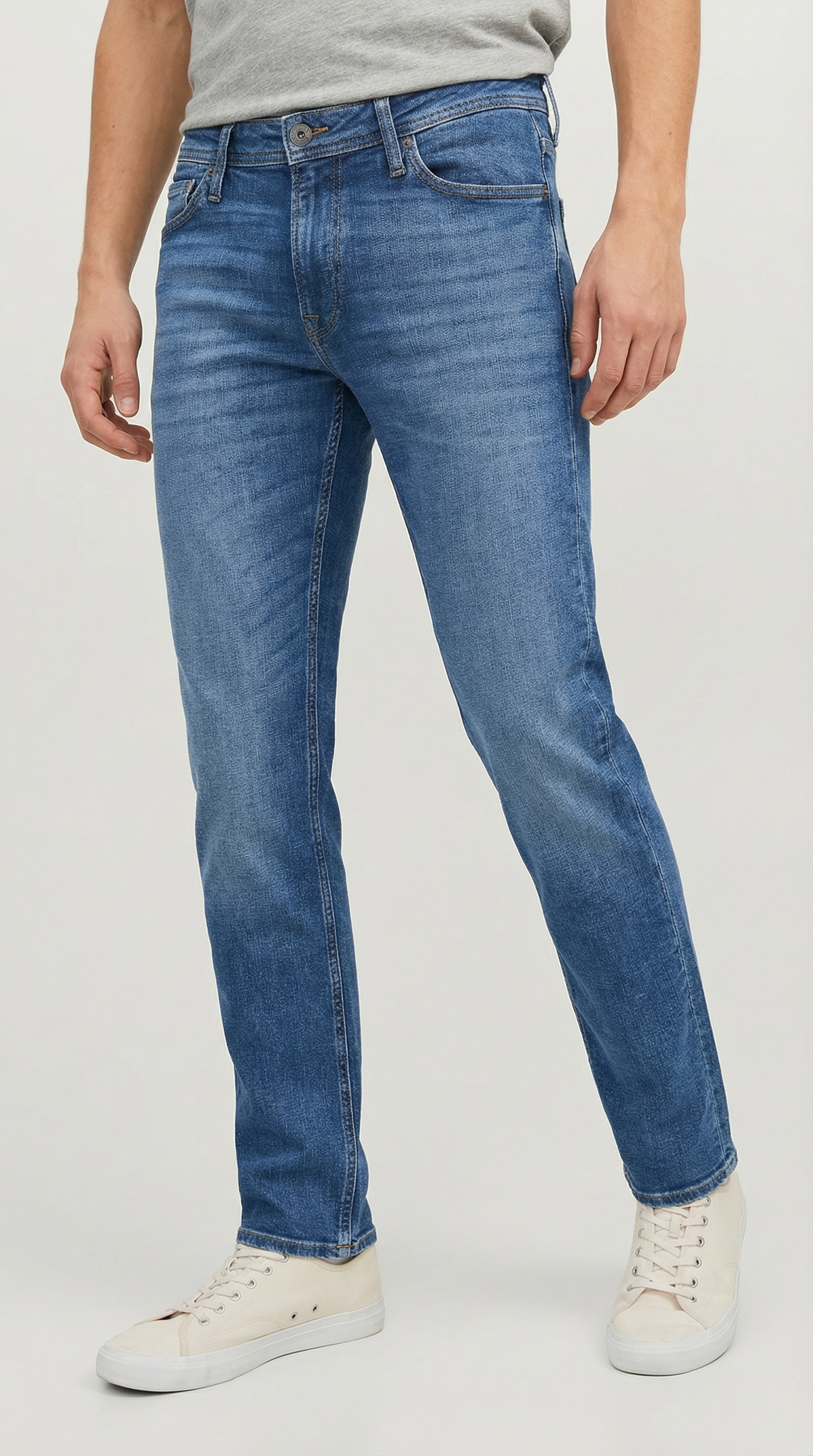 Jack & Jones "JJICLARK mit Used-Look und Stretch für den Alltag" mit Abriebeffekten