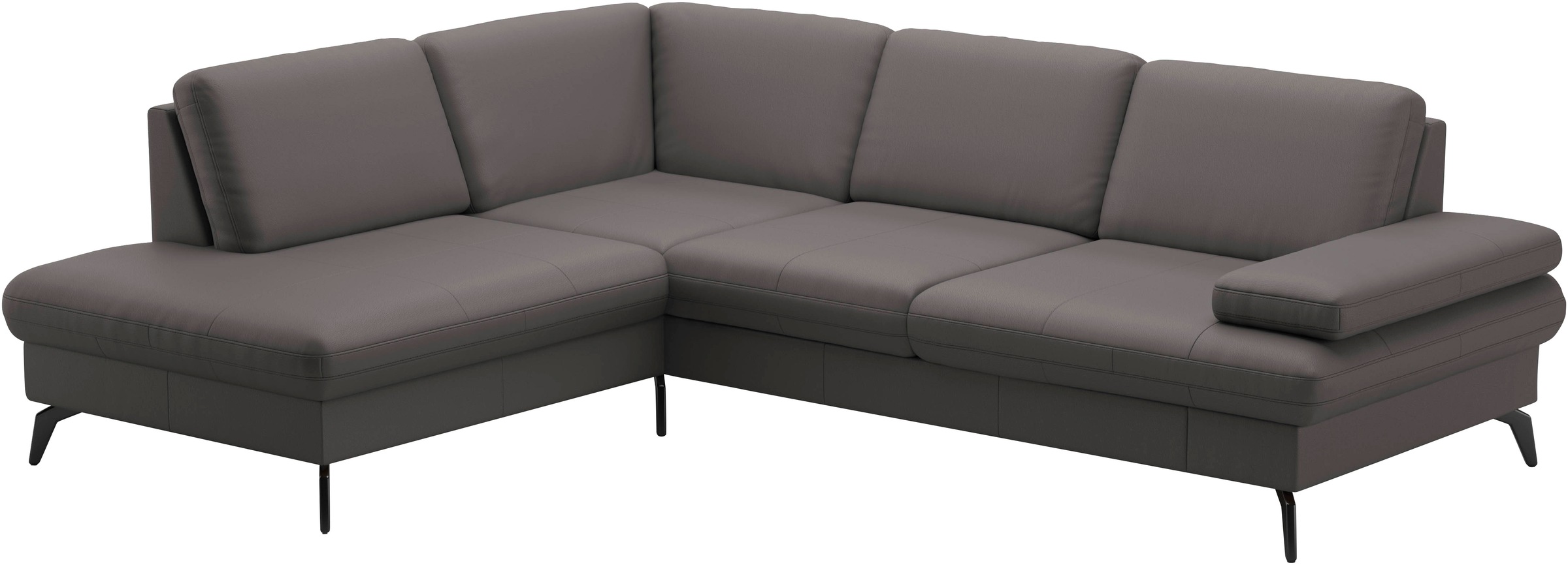 sit&more Ecksofa »Morris L-Form, inkl. Sitztiefenverstellung«, wahlweise mit Armteilverstellung, Bettfunktion & Bettkasten