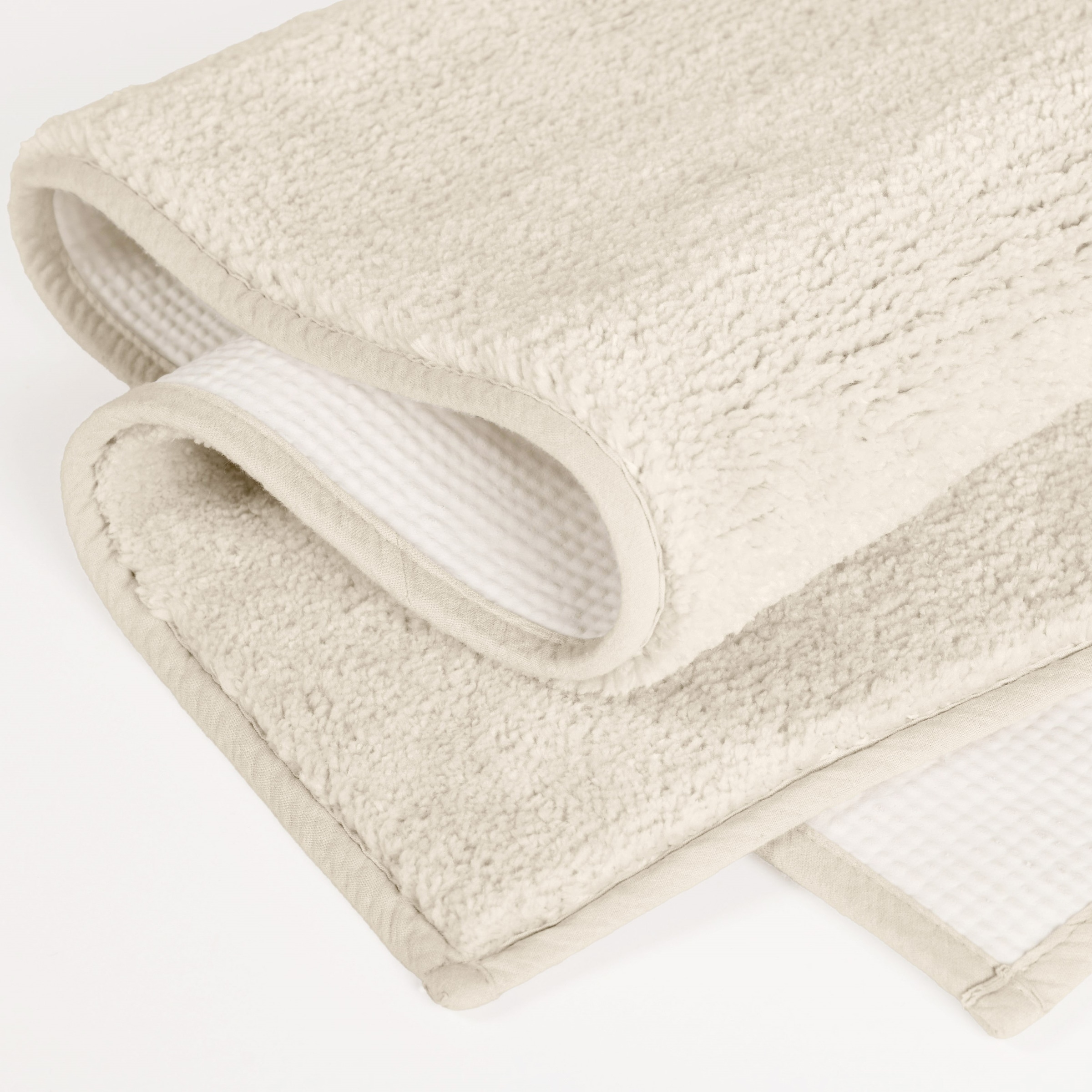 my home Badematte »Vanessa, Badvorleger, Badezimmer Teppich«, rutschhemmend beschichtet, schnell trocknend-fußbodenheizungsgeeignet-strapazierfähig, Badteppich, weiche Haptik, unifarben