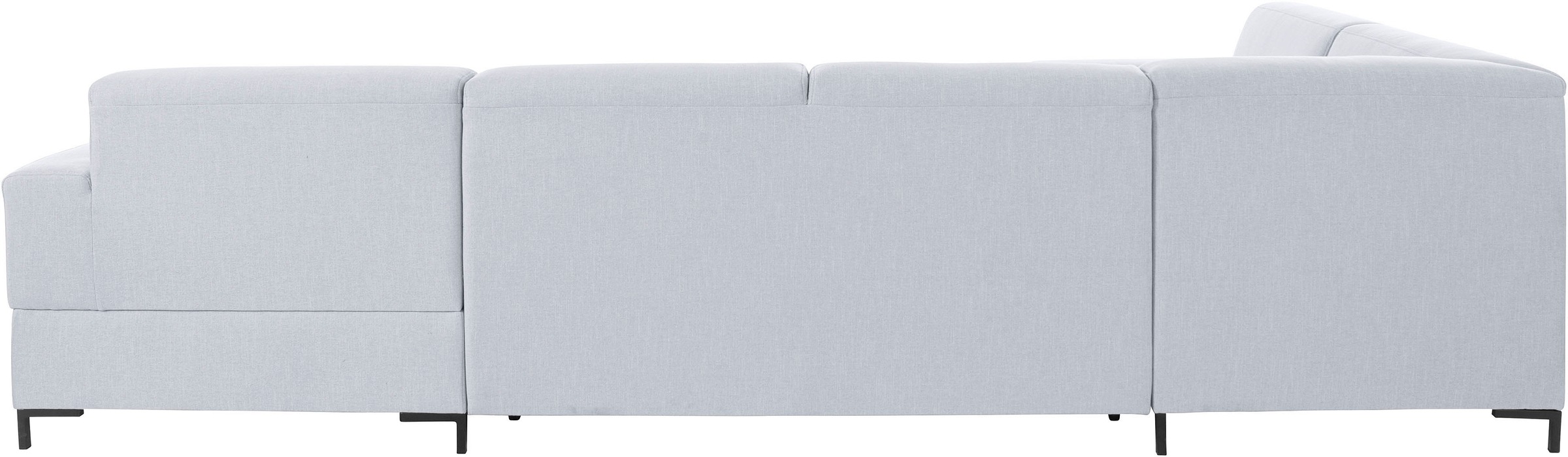 OTTO products Wohnlandschaft »Grazzo U-Form«, hochwertige Stoffe aus recyceltem Material, Steppung im Sitzbereich