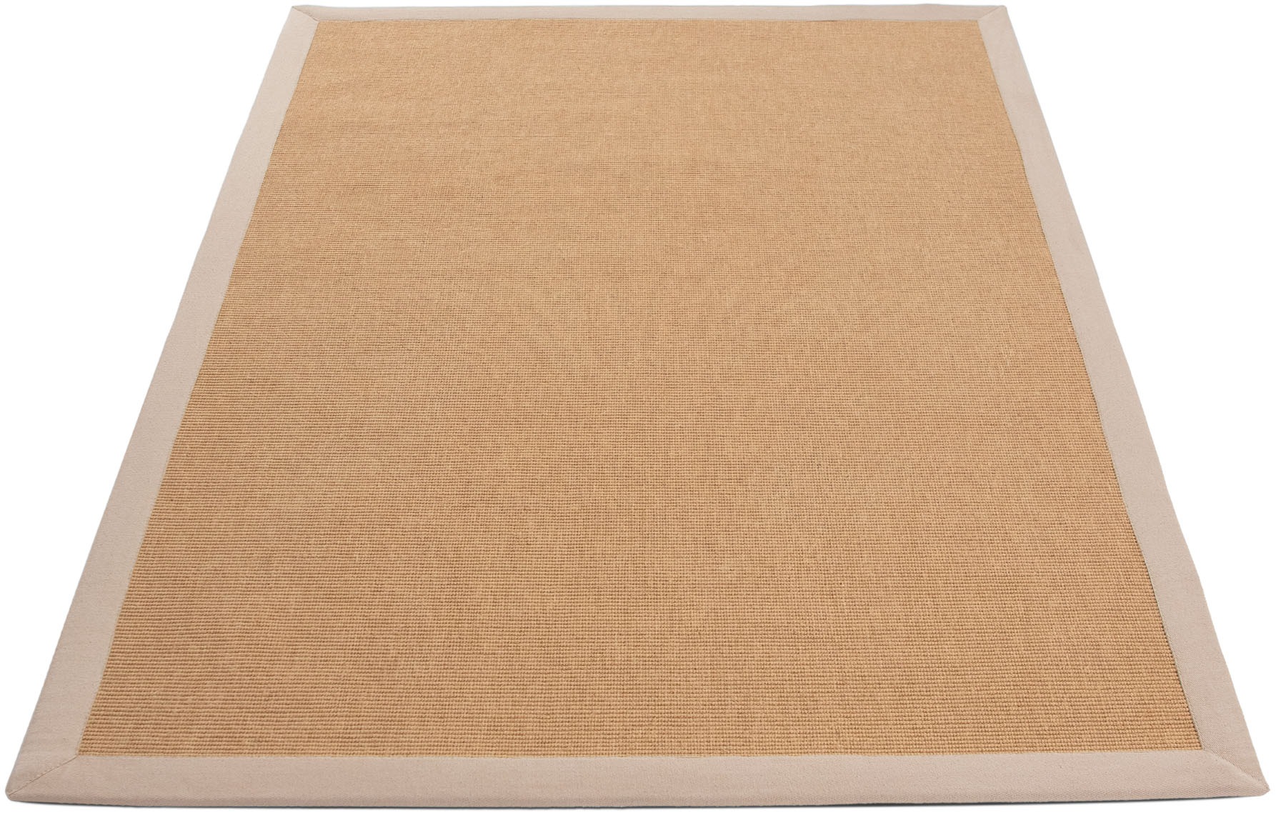 Thumbnail - carpetfine Sisalteppich "Sisal, auch als Läufer erhältlich" rechteckig 5 mm Höhe mit farbiger Bordüre, Anti Rutsch Rücks...