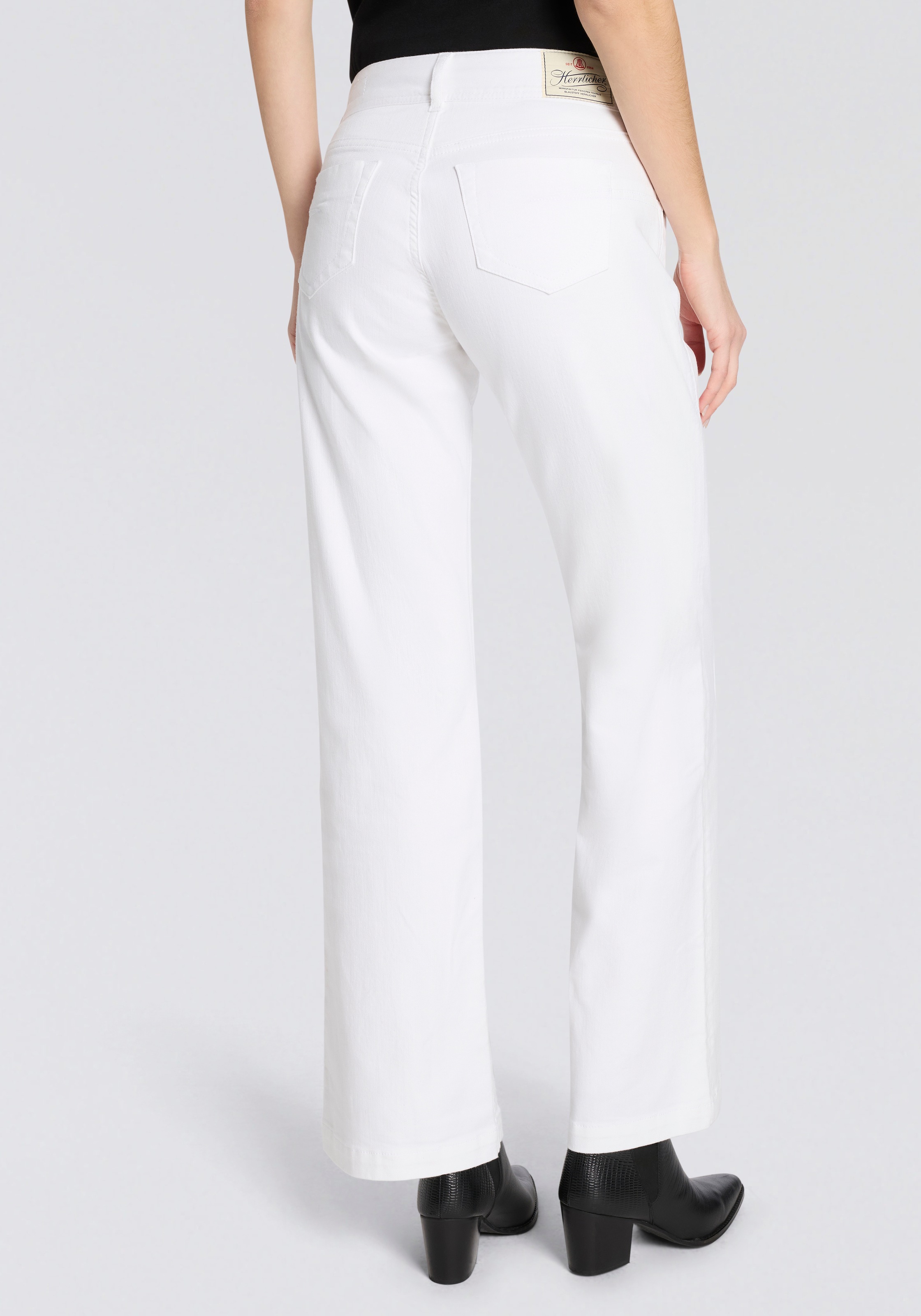 Herrlicher 5-Pocket-Jeans "Edna Denim White Stretch" im Flared Fit günstig online kaufen