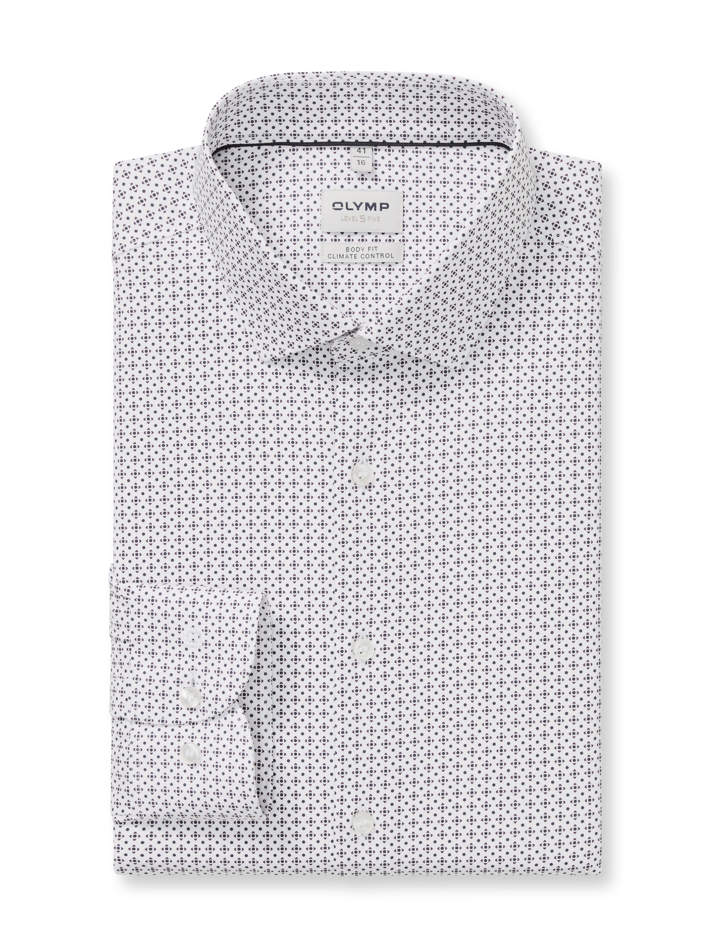 OLYMP Langarmhemd »Level Five 24/Seven« Businesshemd, body fit, Kentkragen