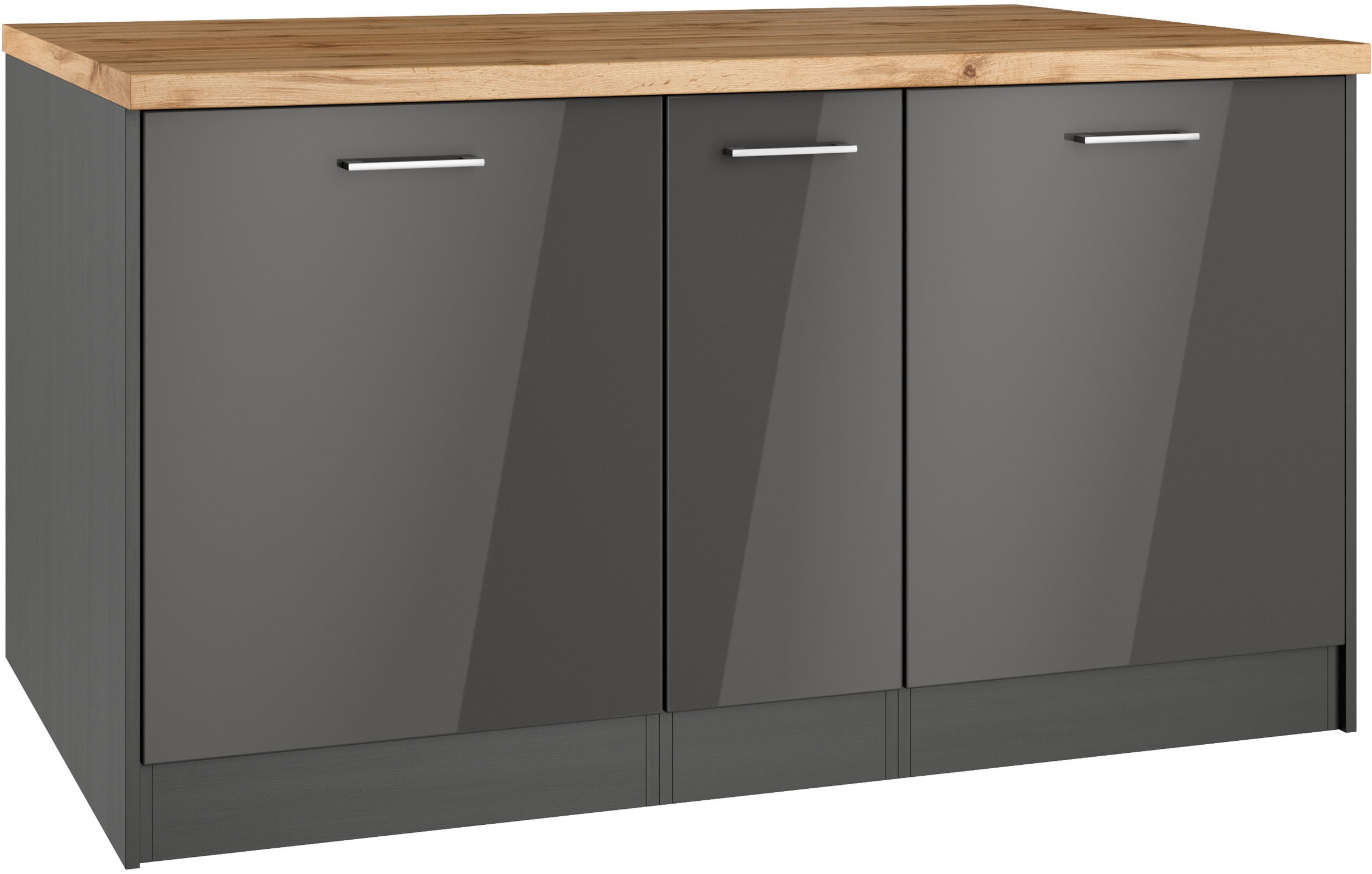 KOCHSTATION Kücheninsel "KS-Milan", Stellmaß 153/100 cm, viel Stauraum, Leb günstig online kaufen