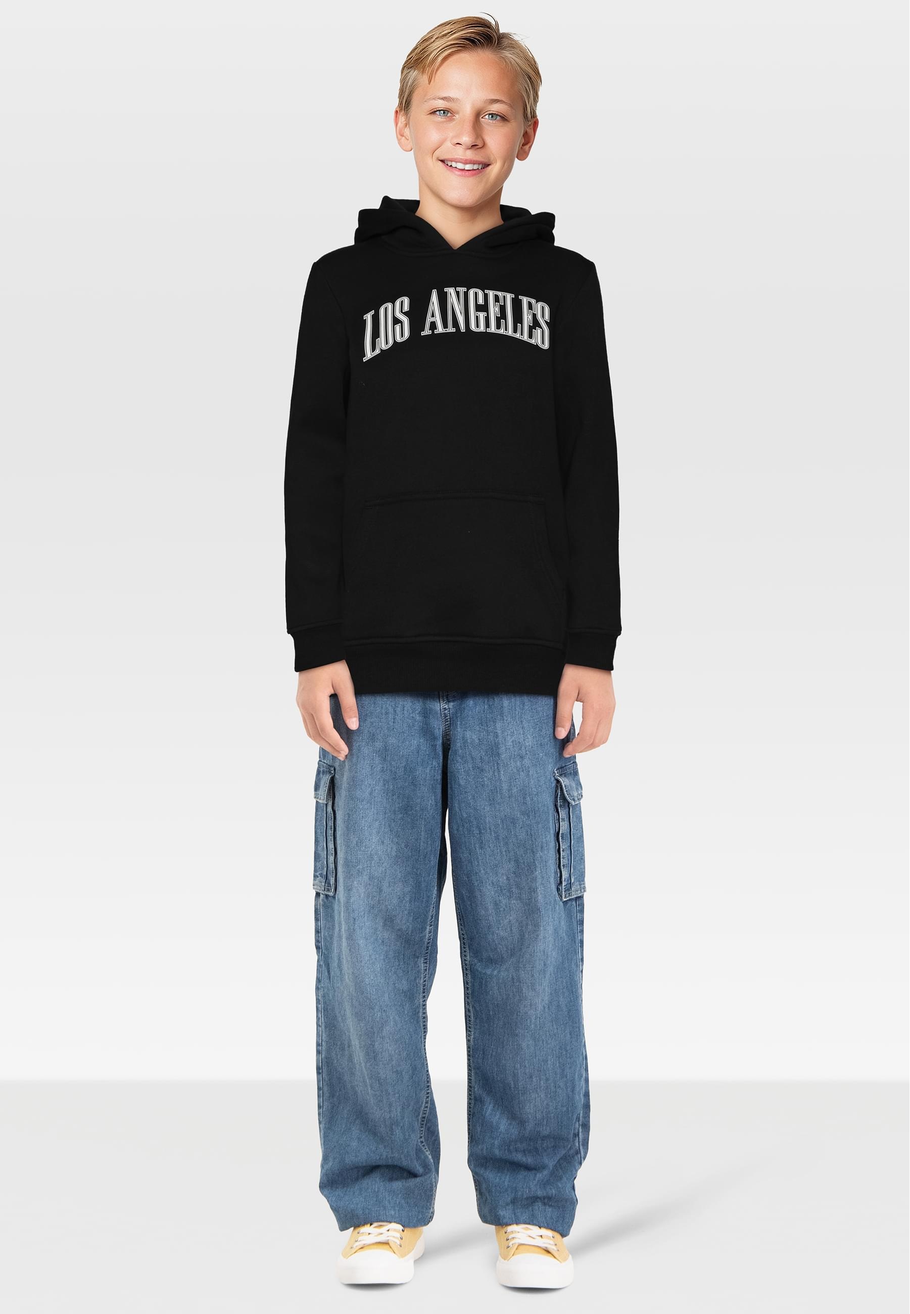URBAN CLASSICS Kapuzensweatshirt »Urban Classics Hoody 2 Pack - langarm - Los Angeles & New York«, (1 tlg.)