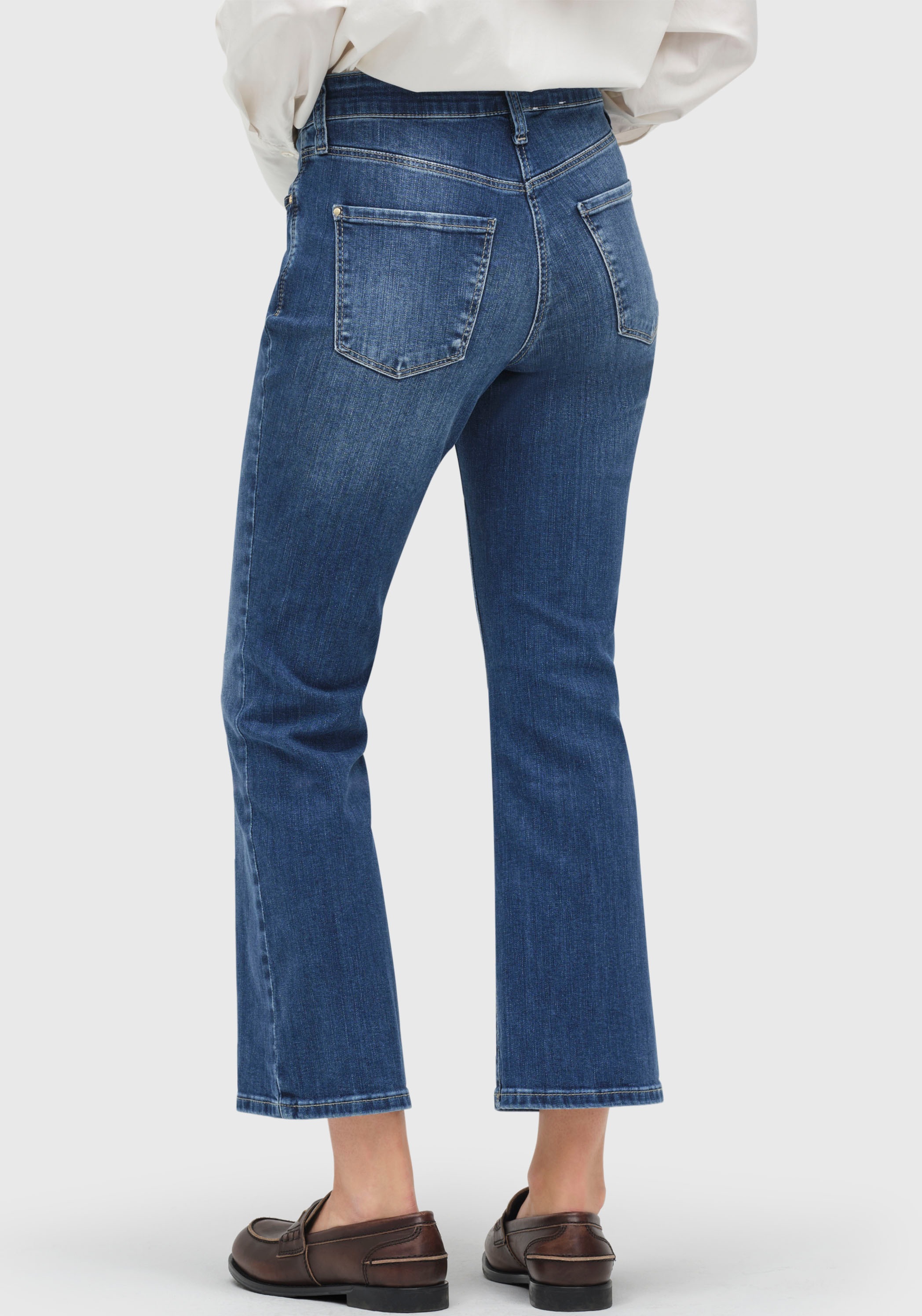 MAC 3/4-Jeans "Dream Kick" Saum modisch verkürzt und leicht ausgestellt günstig online kaufen