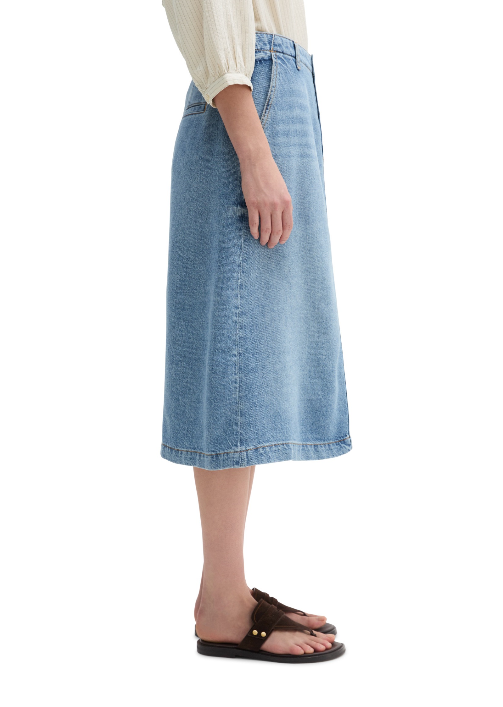 Marc OPolo Jeansrock "aus Lyocell-Leinen-Baumwolle-Mix" günstig online kaufen