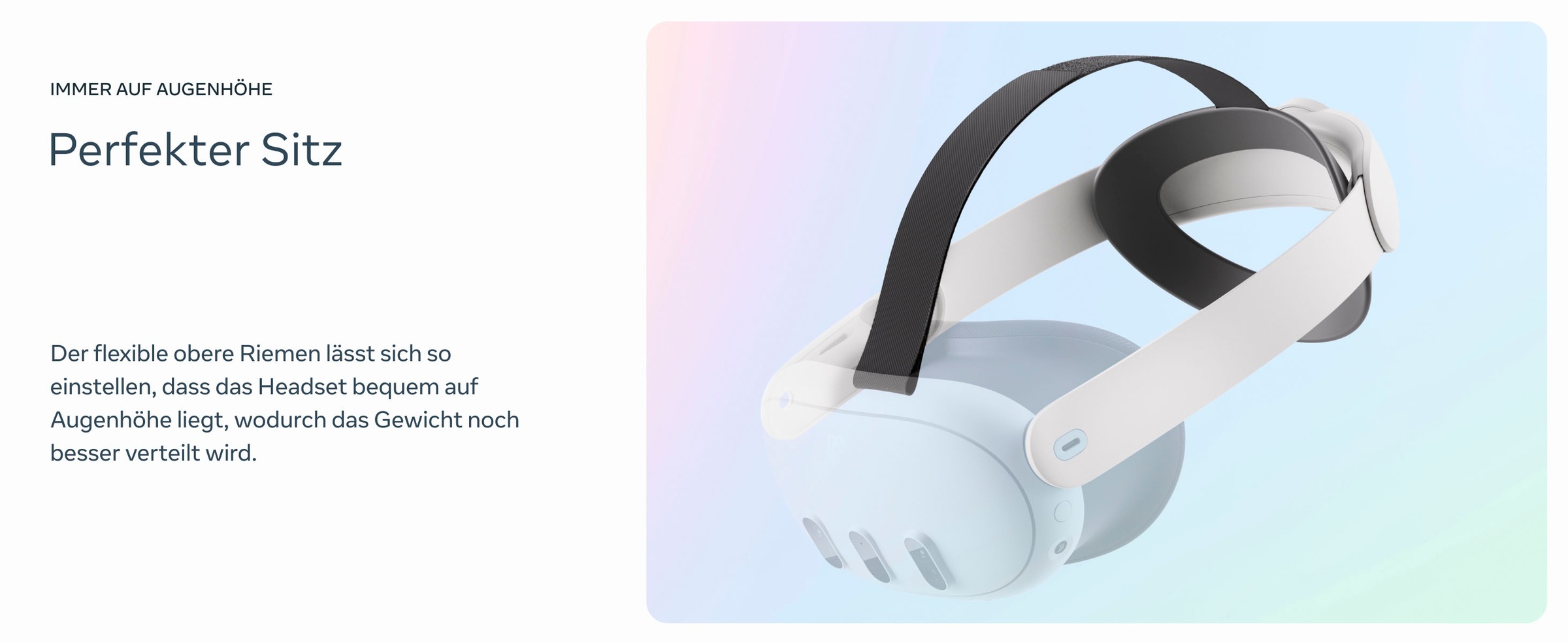 Meta Headset-Halterung »Quest 3 Elite-Riemen (Elite Strap)«